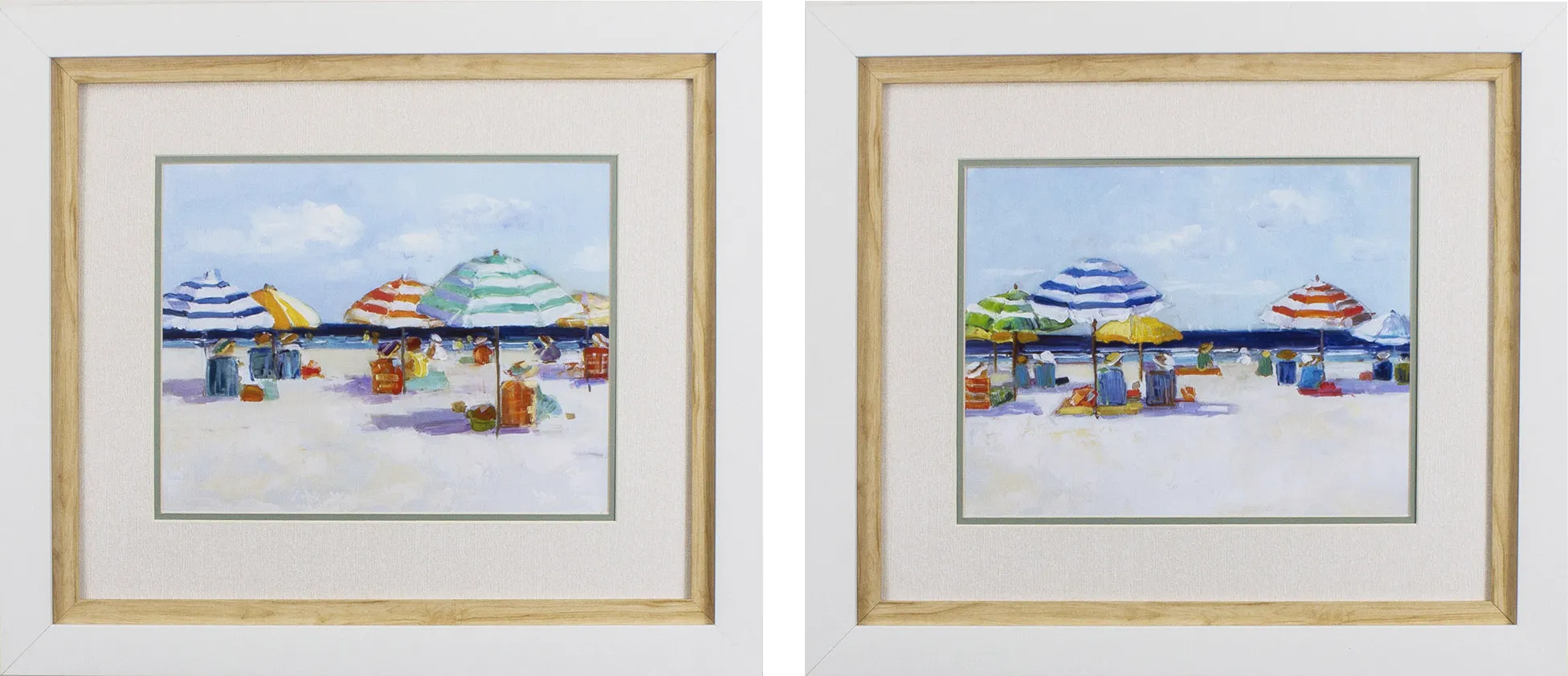 Almagordo Blue Artwork, Set of 2 - Thumbnail - Image 1