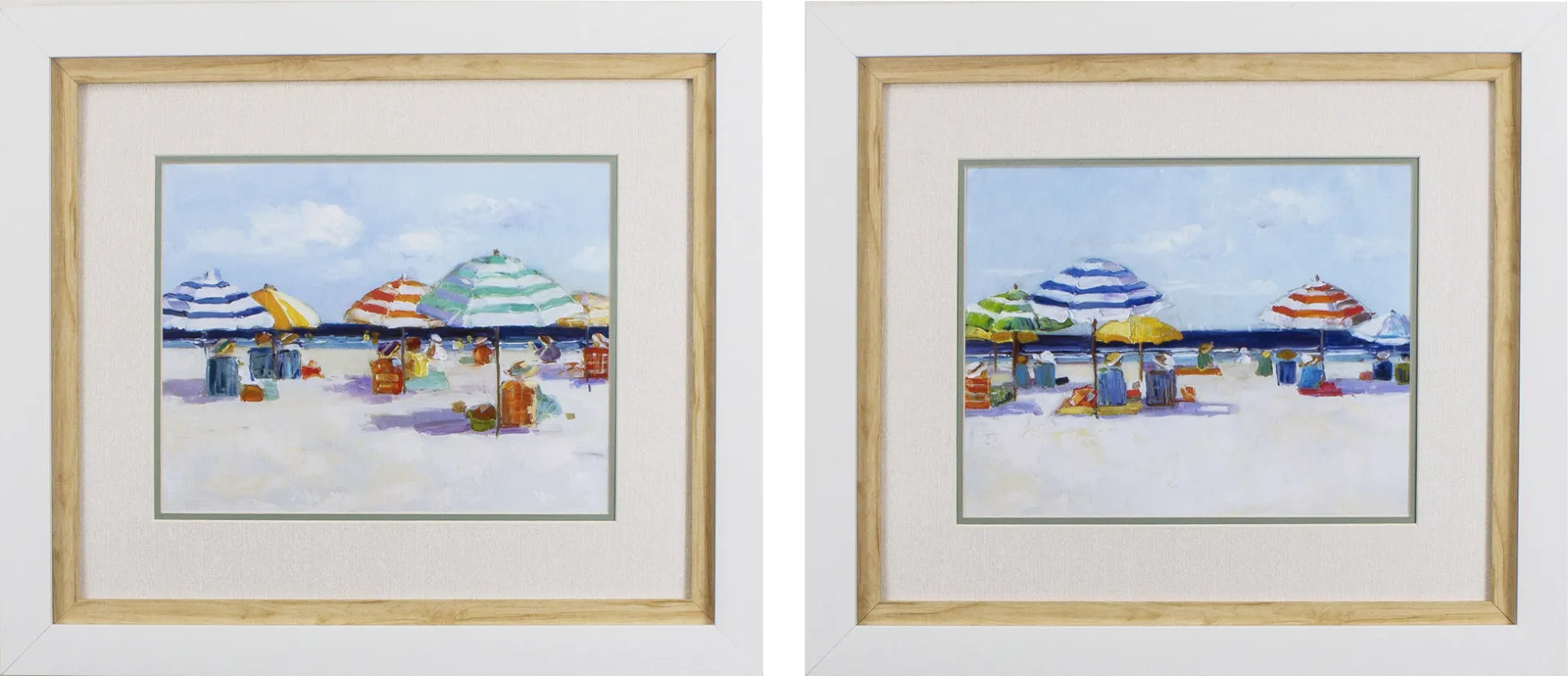 Almagordo Blue Artwork, Set of 2 - Image 1