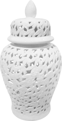 Millenbrook White Large Temple Jar
