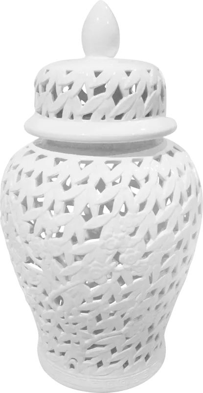 Millenbrook White Large Temple Jar