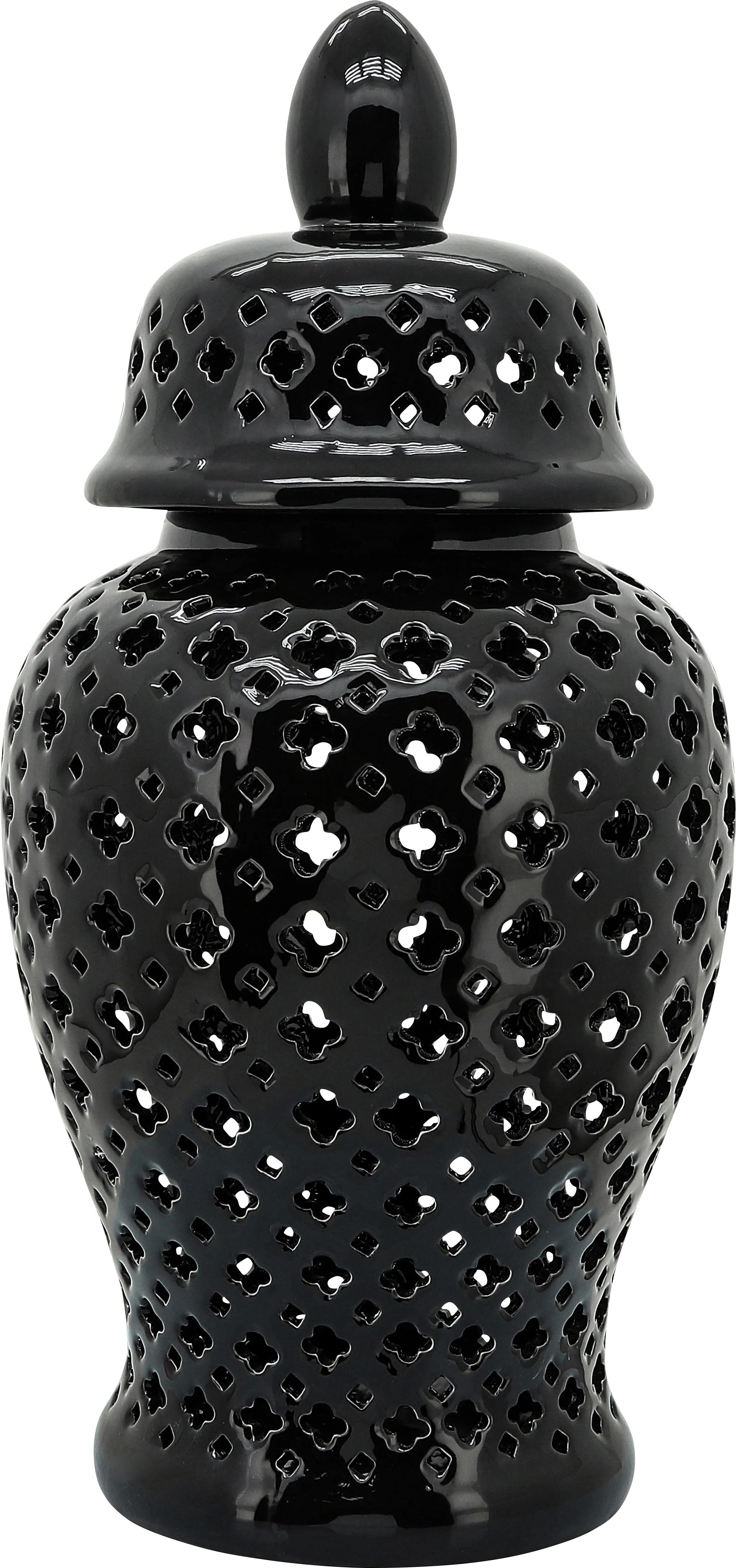 Raggsdale Black Large Temple Jar