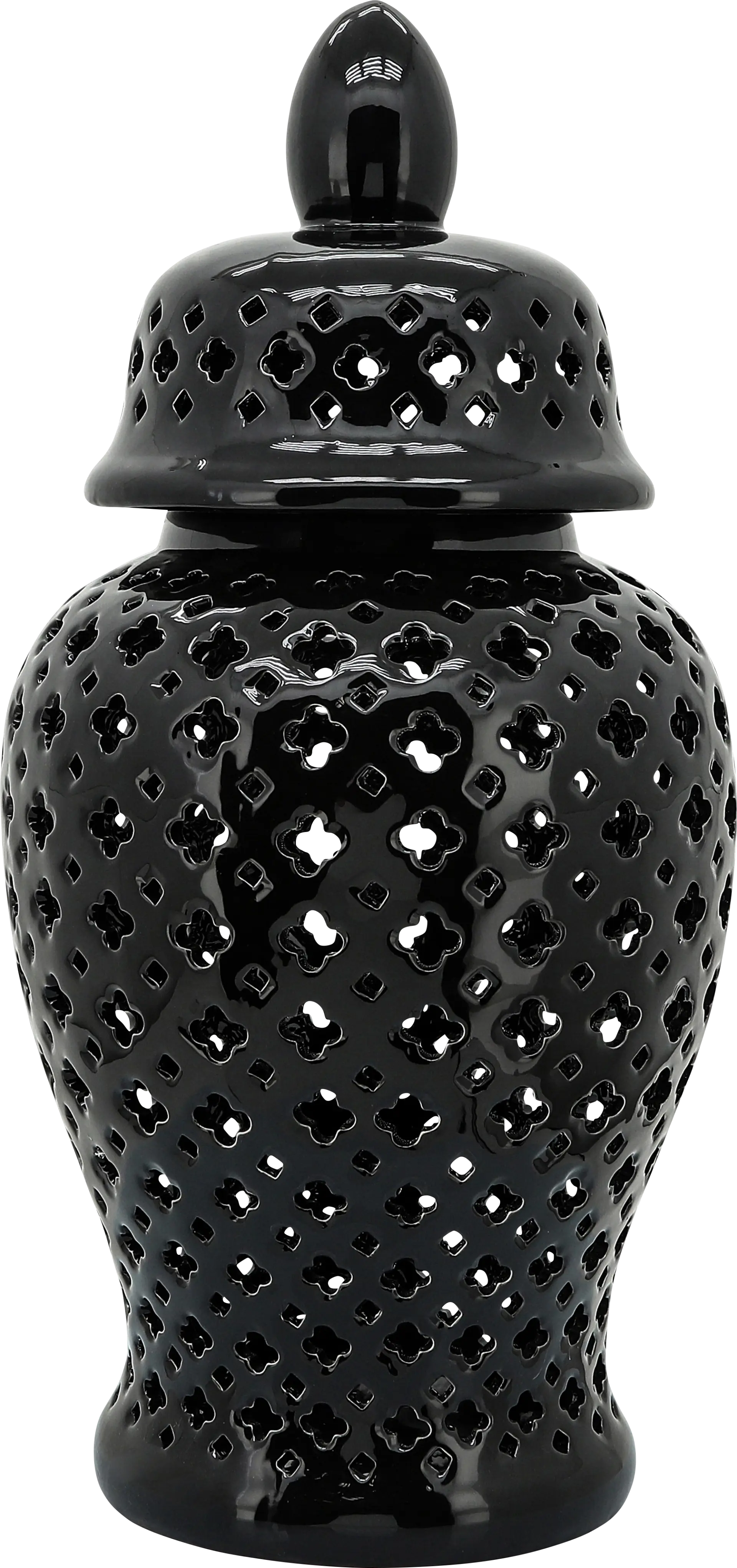 Raggsdale Black Large Temple Jar