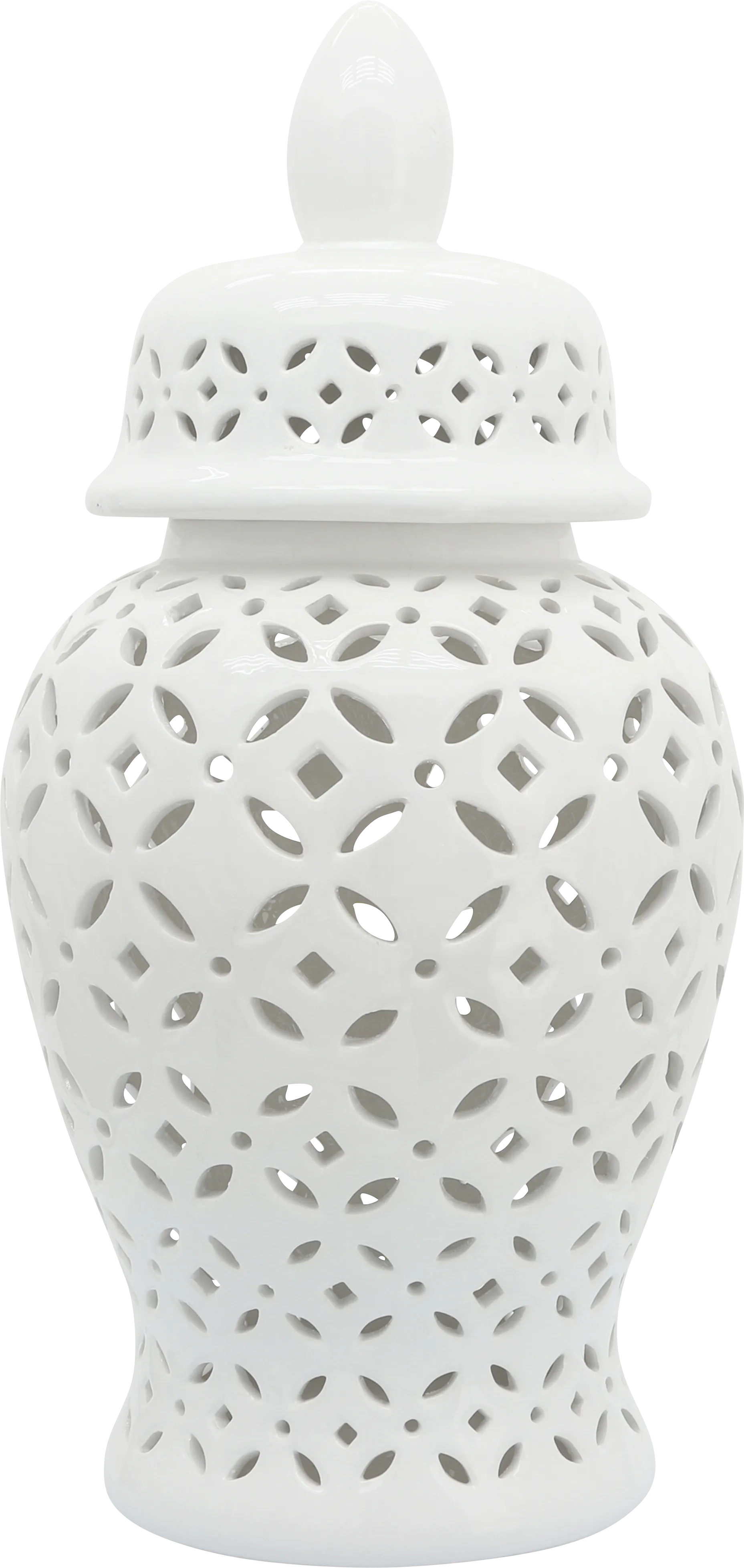 Railsback White Temple Jar - Image 1