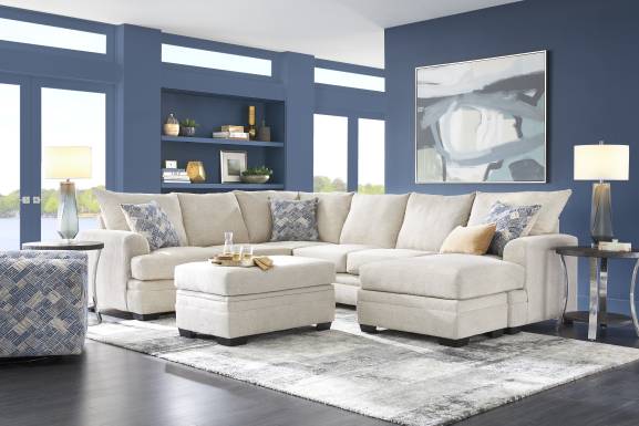 Copley Court Parchment Storage Ottoman