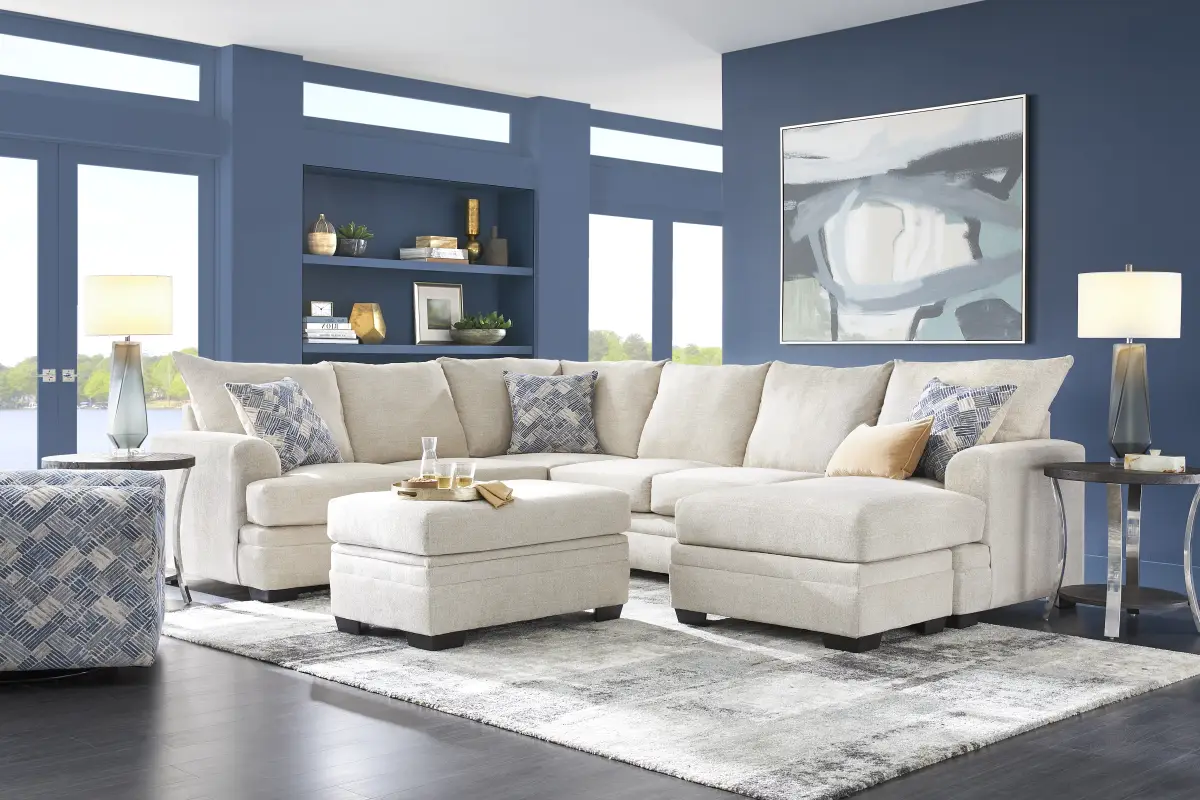 Copley Court Parchment Storage Ottoman