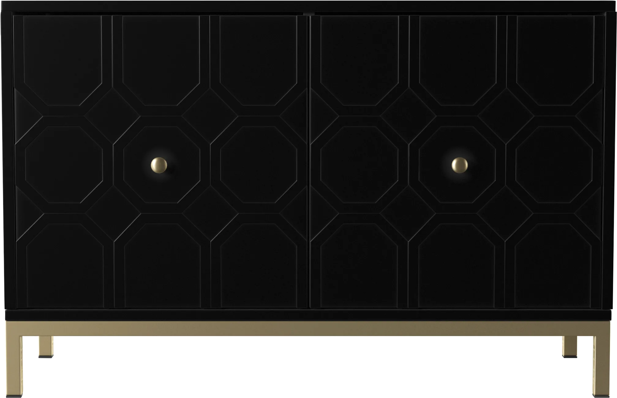 Hergot Black Accent Cabinet - Thumbnail - Image 1