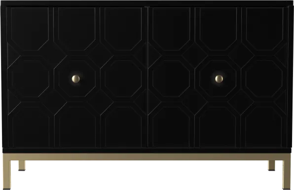 Hergot Black Accent Cabinet