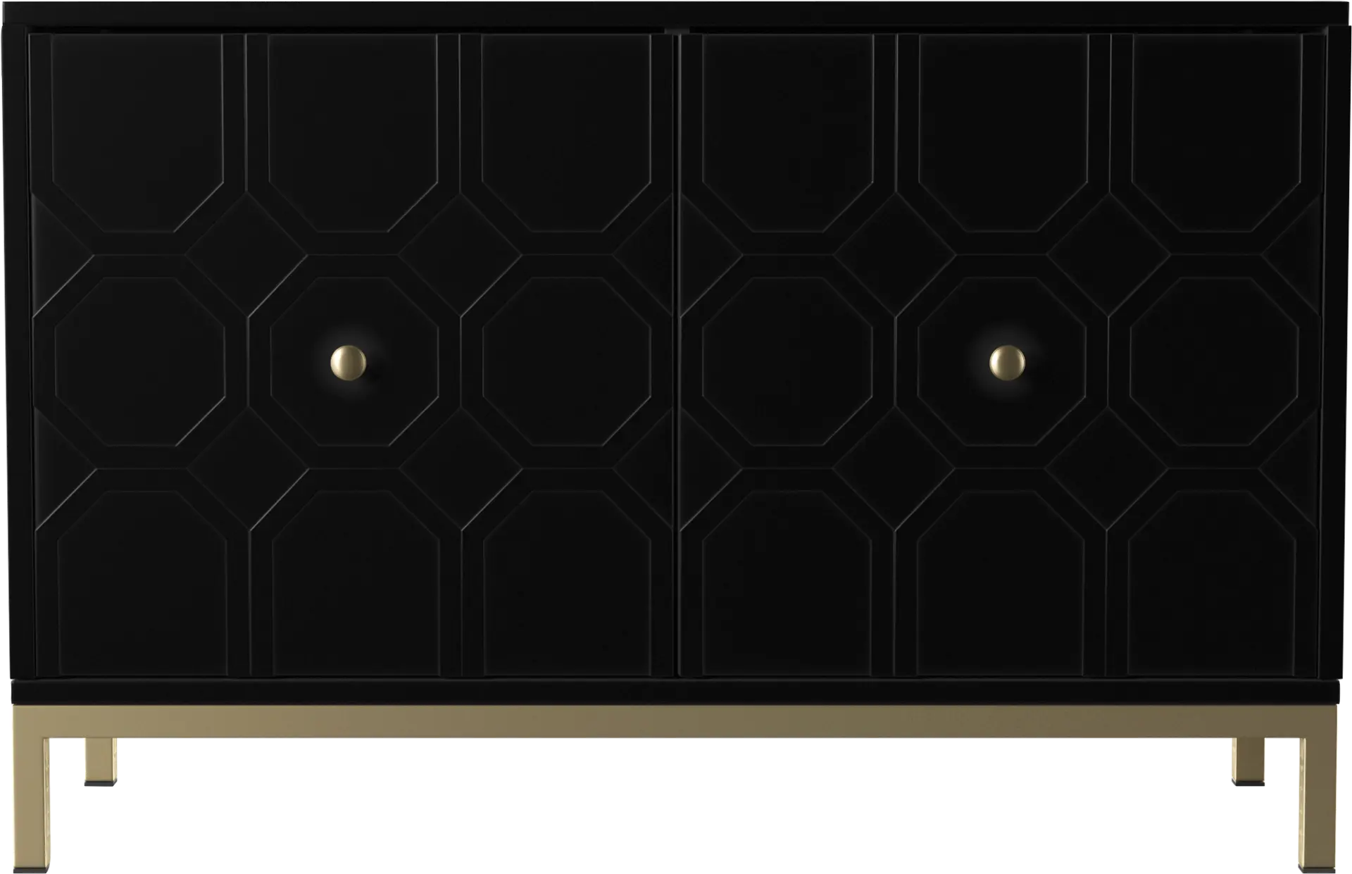 Hergot Black Accent Cabinet