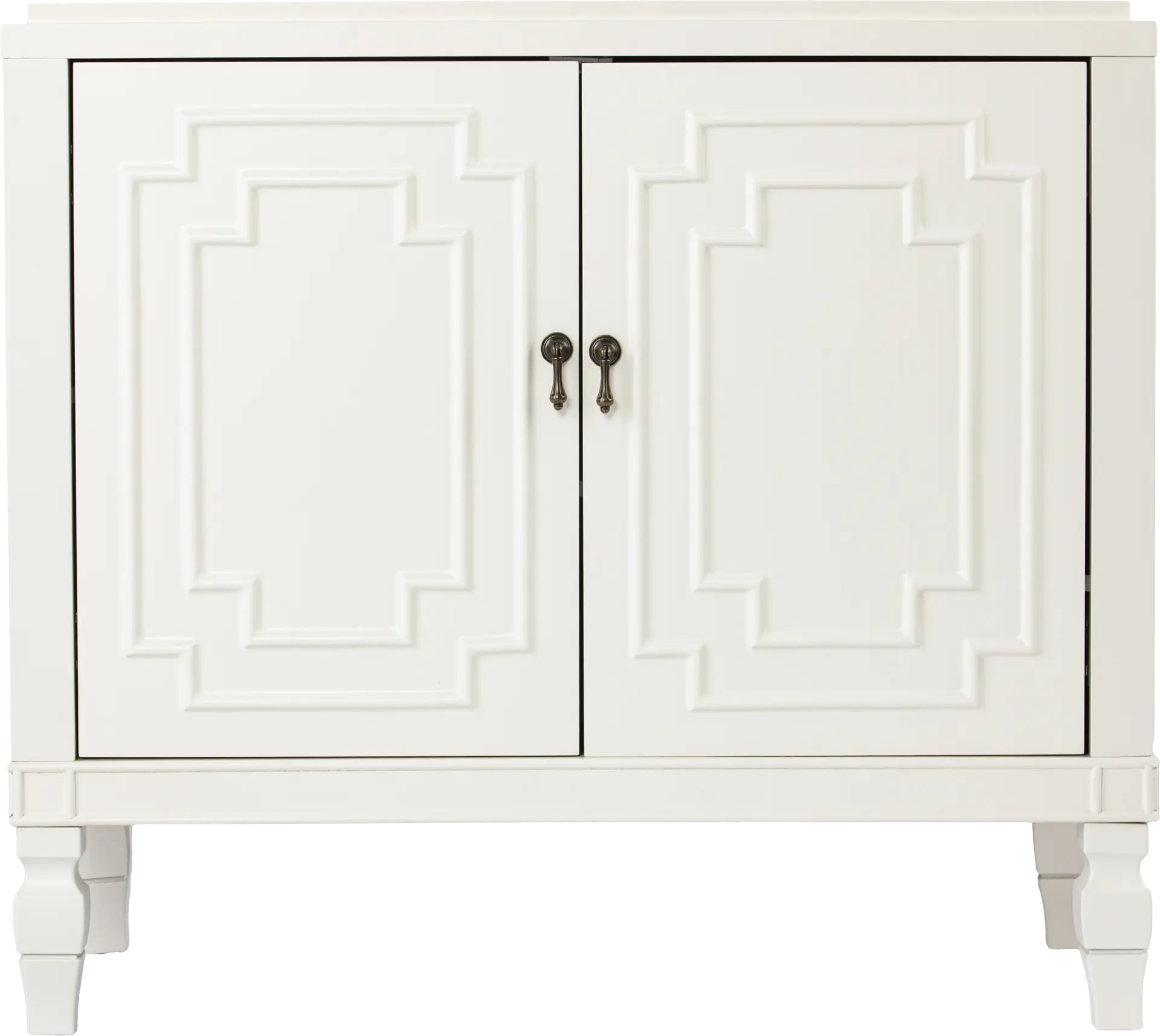Anseman White Accent Cabinet