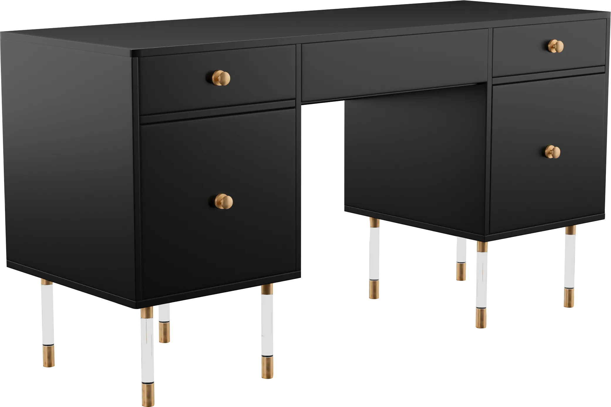 Bistineau Black Writing Desk - Thumbnail - Image 1