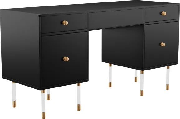 Bistineau Black Writing Desk