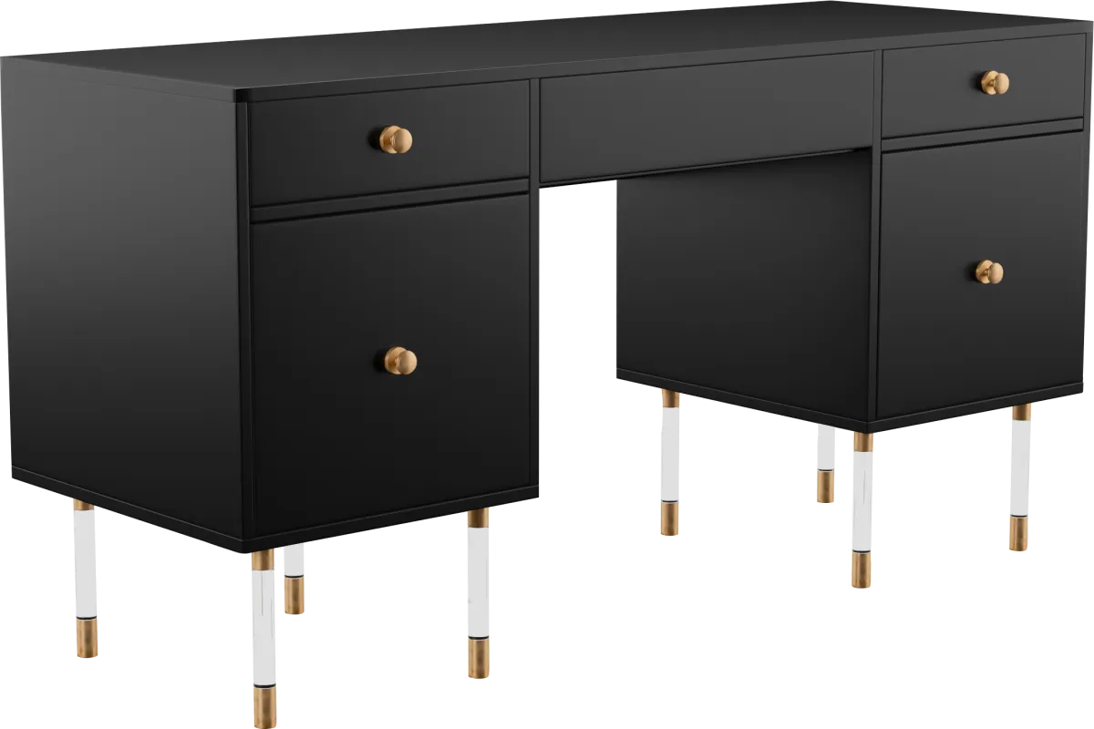 Bistineau Black Writing Desk