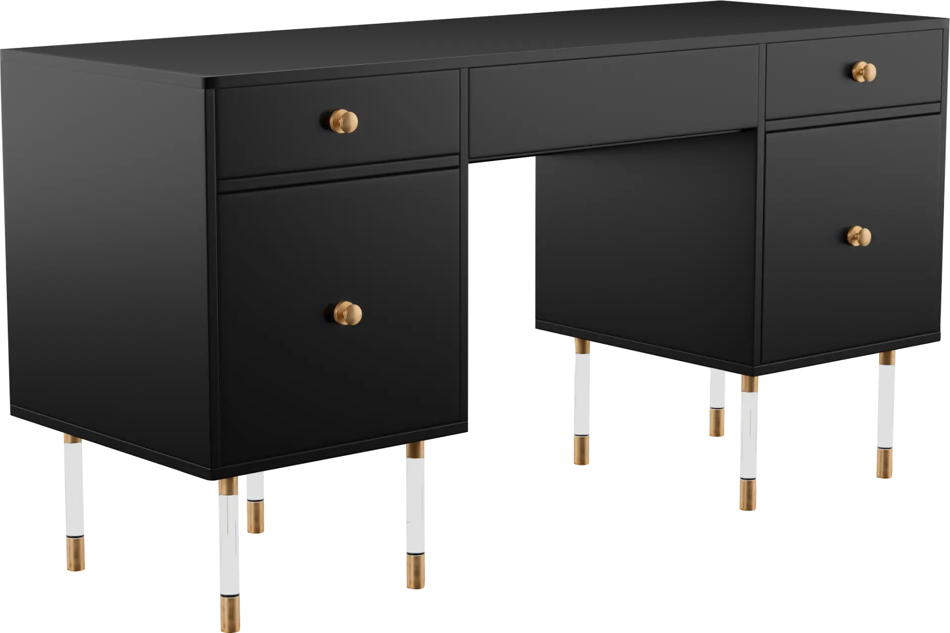 Bistineau Black Writing Desk