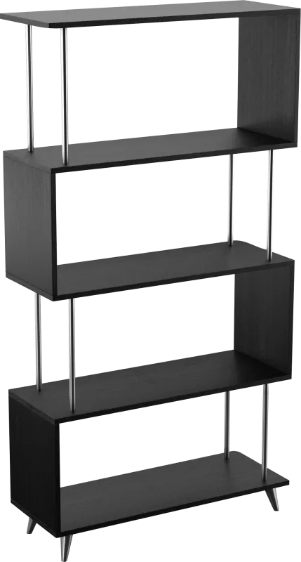 Fontenot Black Bookcase