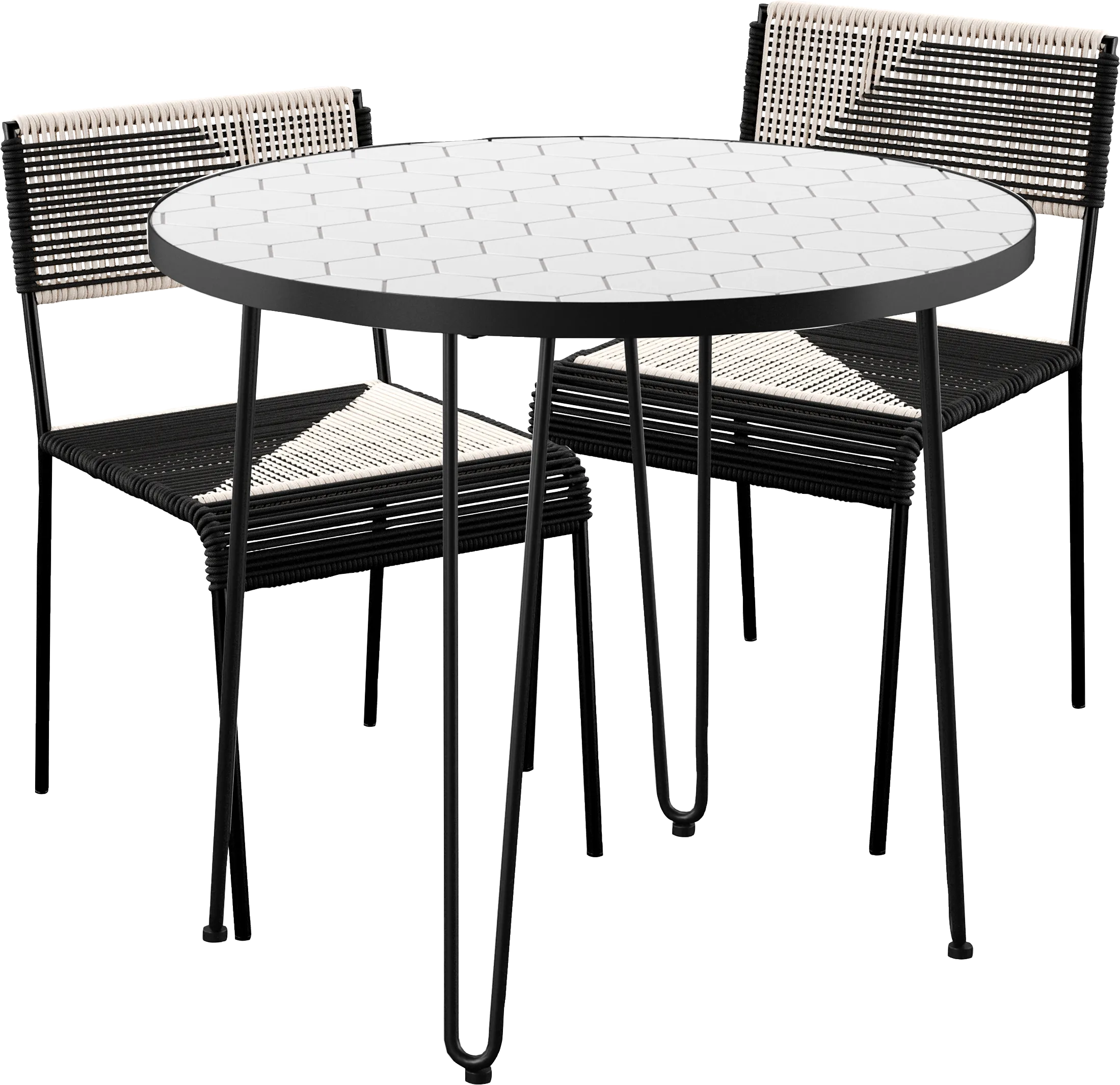 Outdoor Chalmette 3 Pc Dining Set - Thumbnail - Image 1