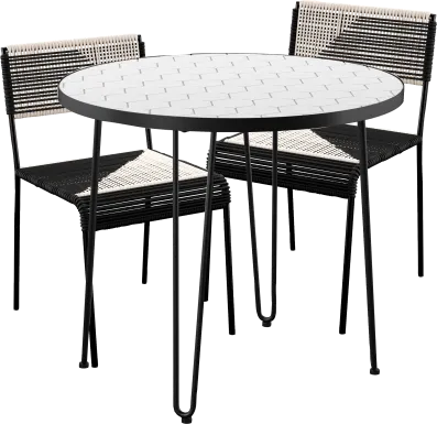Outdoor Chalmette 3 Pc Dining Set
