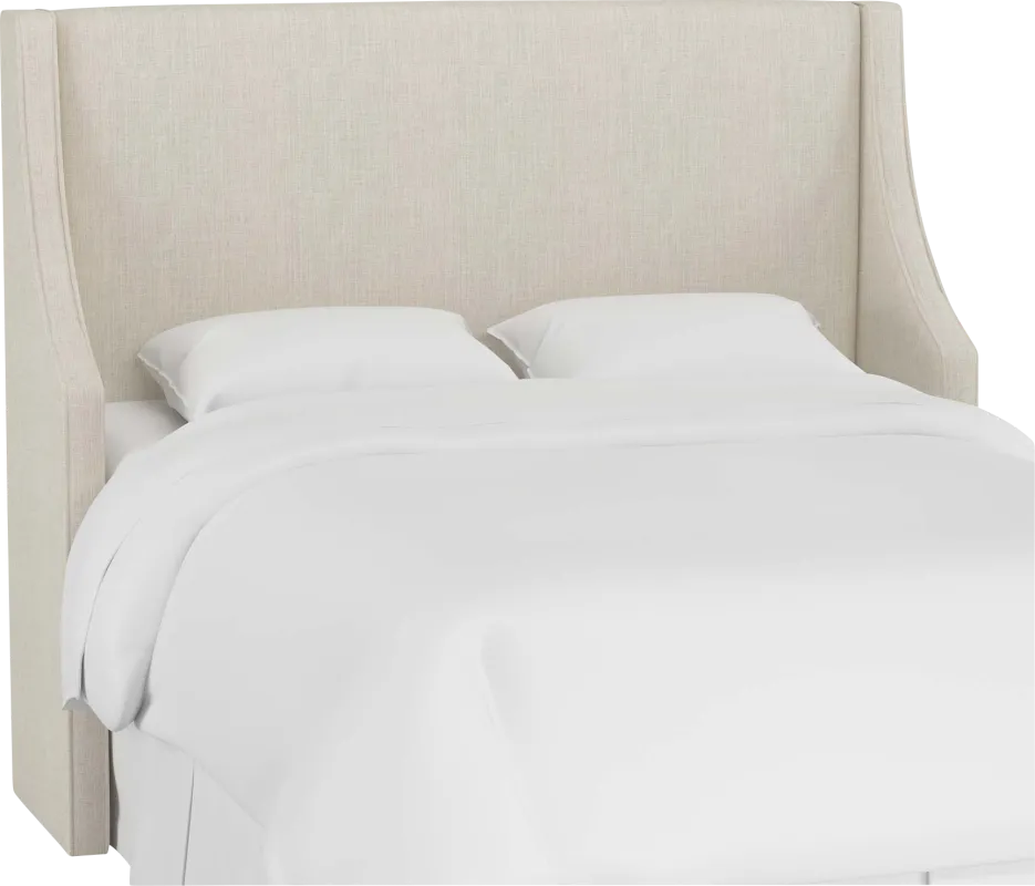 Allyena White California King Headboard