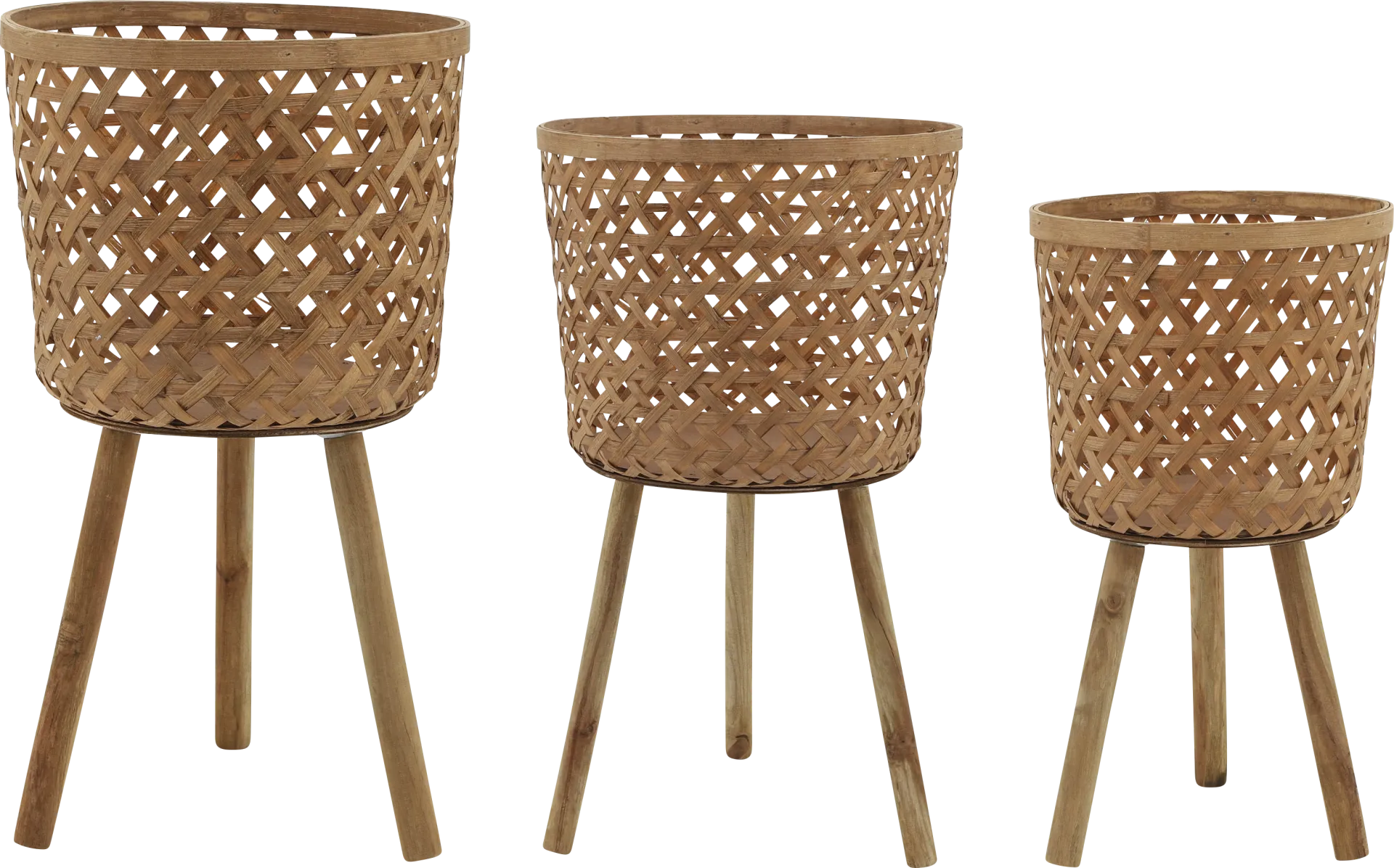 Marcall Brown Planter, Set of 3 - Image 1