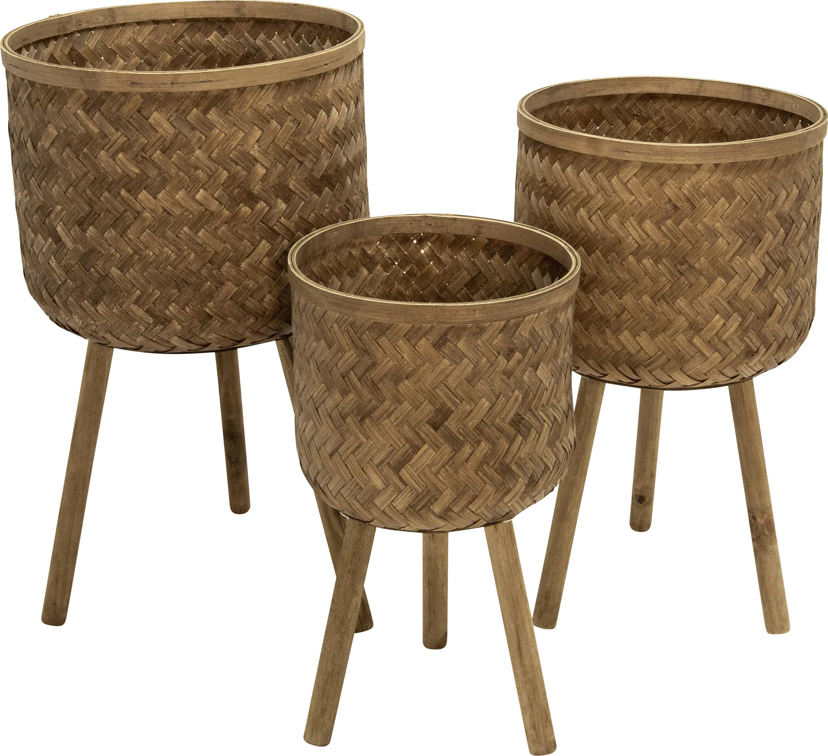 Lornadale Brown Planter, Set of 3 - Thumbnail - Image 1