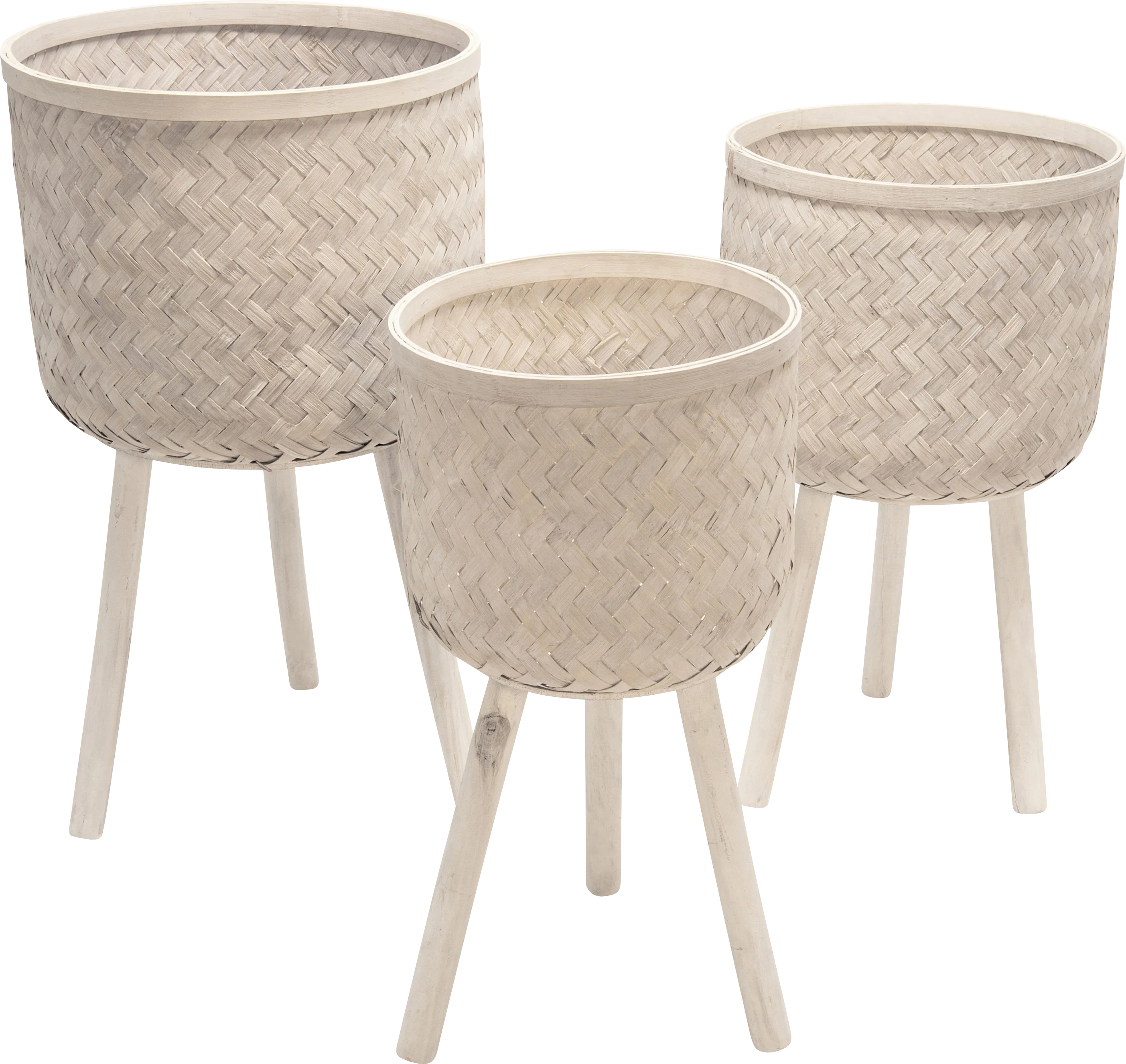 Lornadale White Planter, Set of 3 - Thumbnail - Image 1
