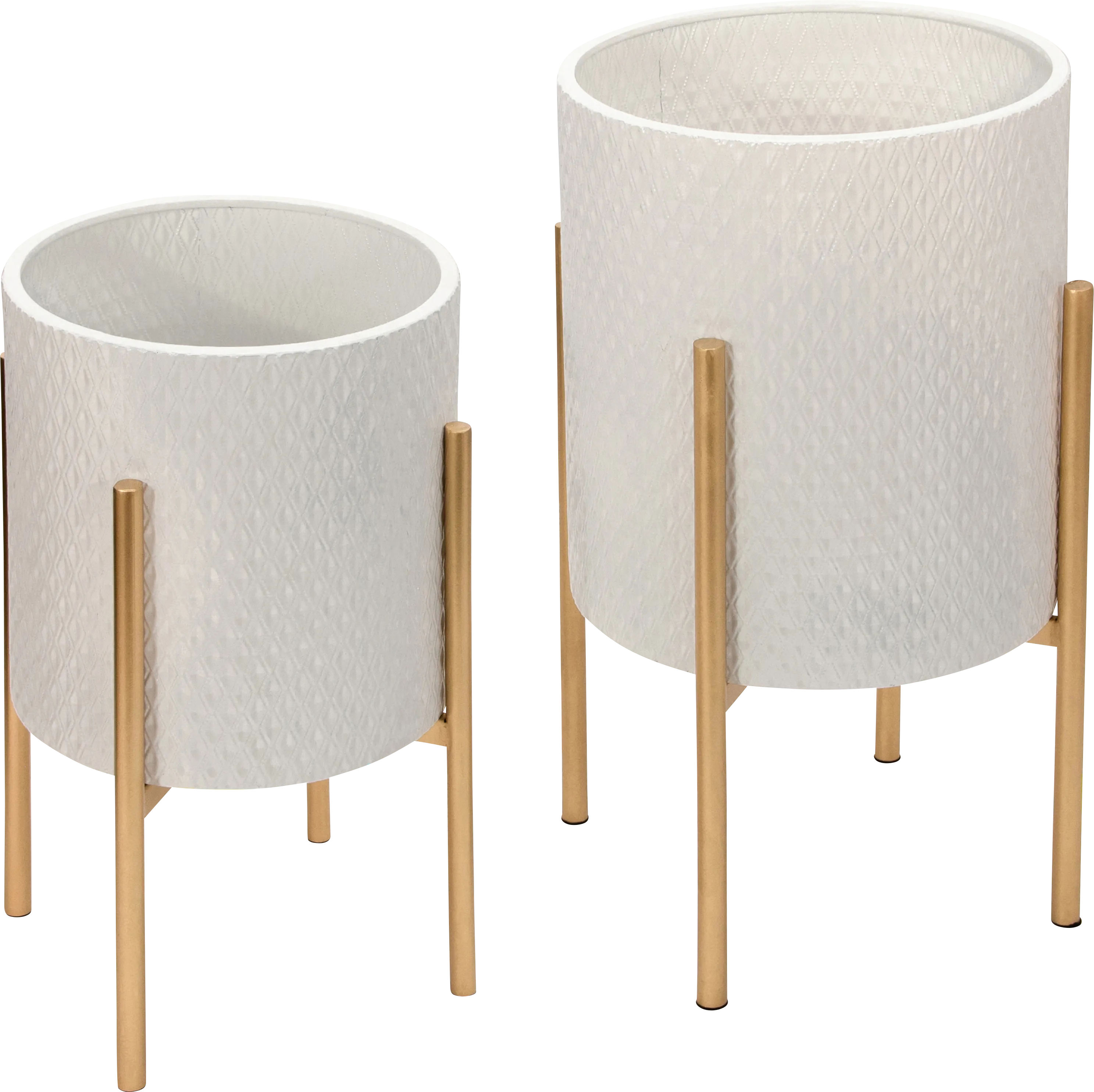 Innglenook White Planter, Set of 2 - Thumbnail - Image 1
