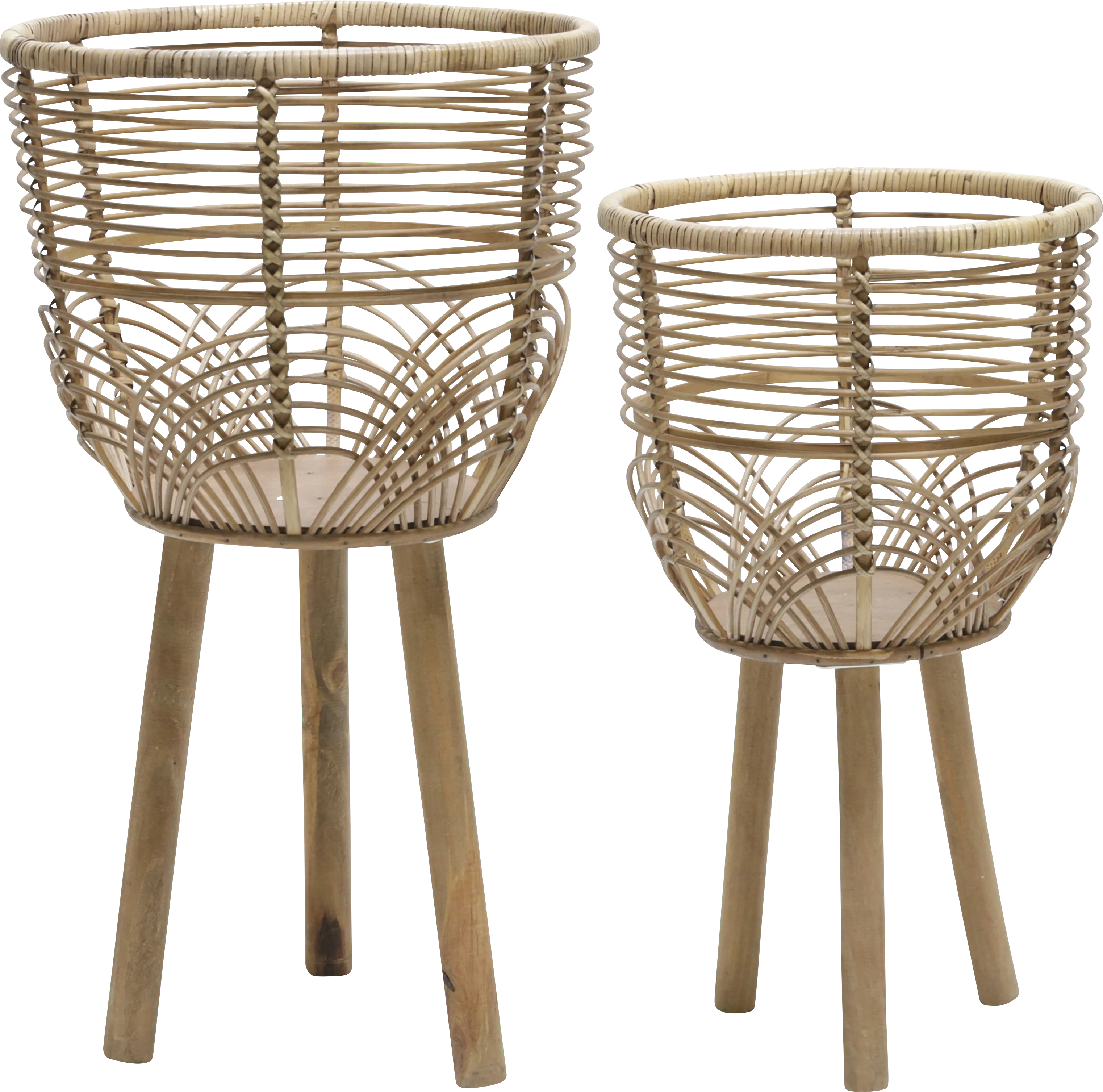 Dellcris Brown Planter, Set of 2 - Thumbnail - Image 1