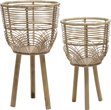 Dellcris Brown Planter, Set of 2