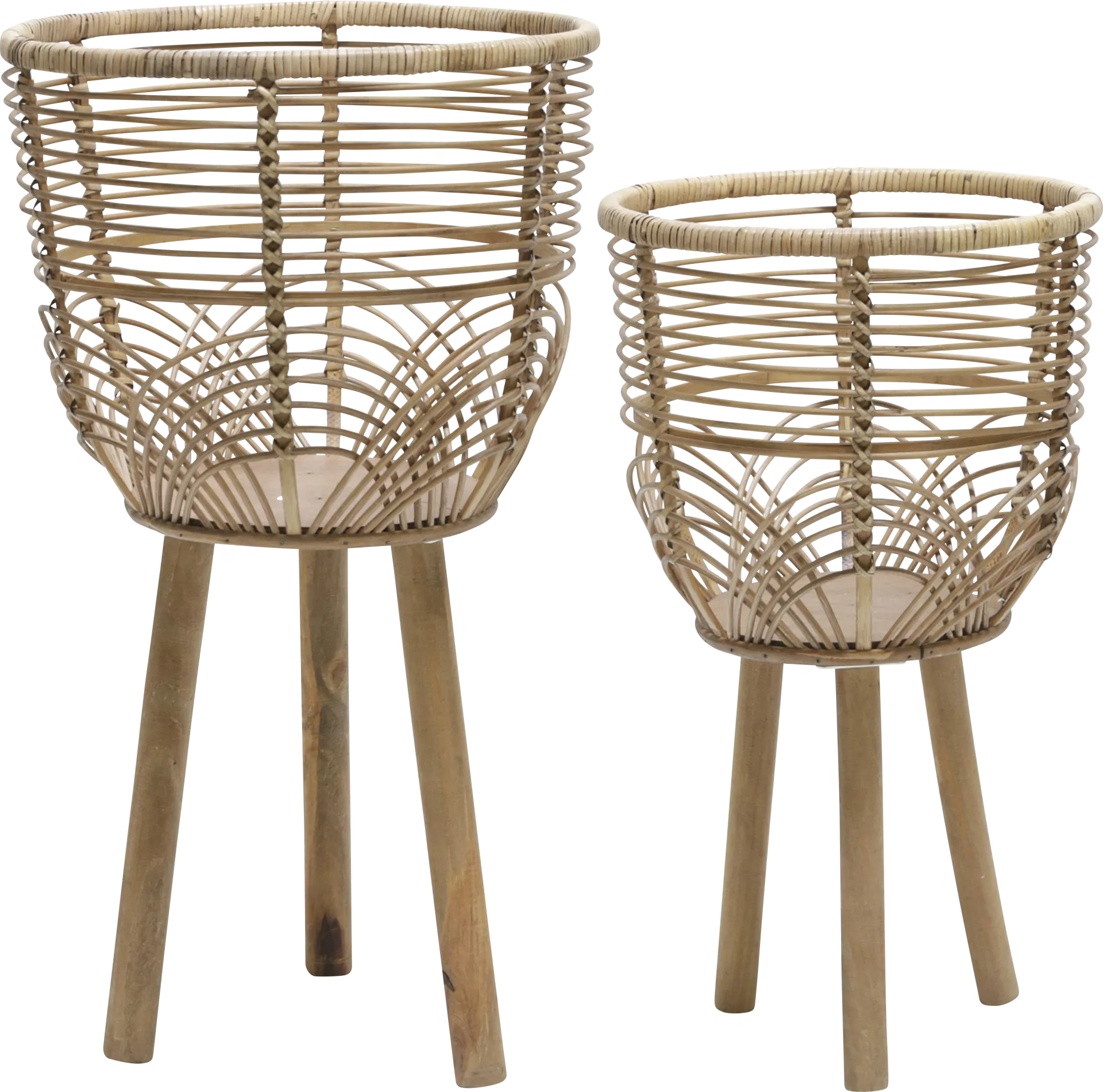 Dellcris Brown Planter, Set of 2 - Image 1