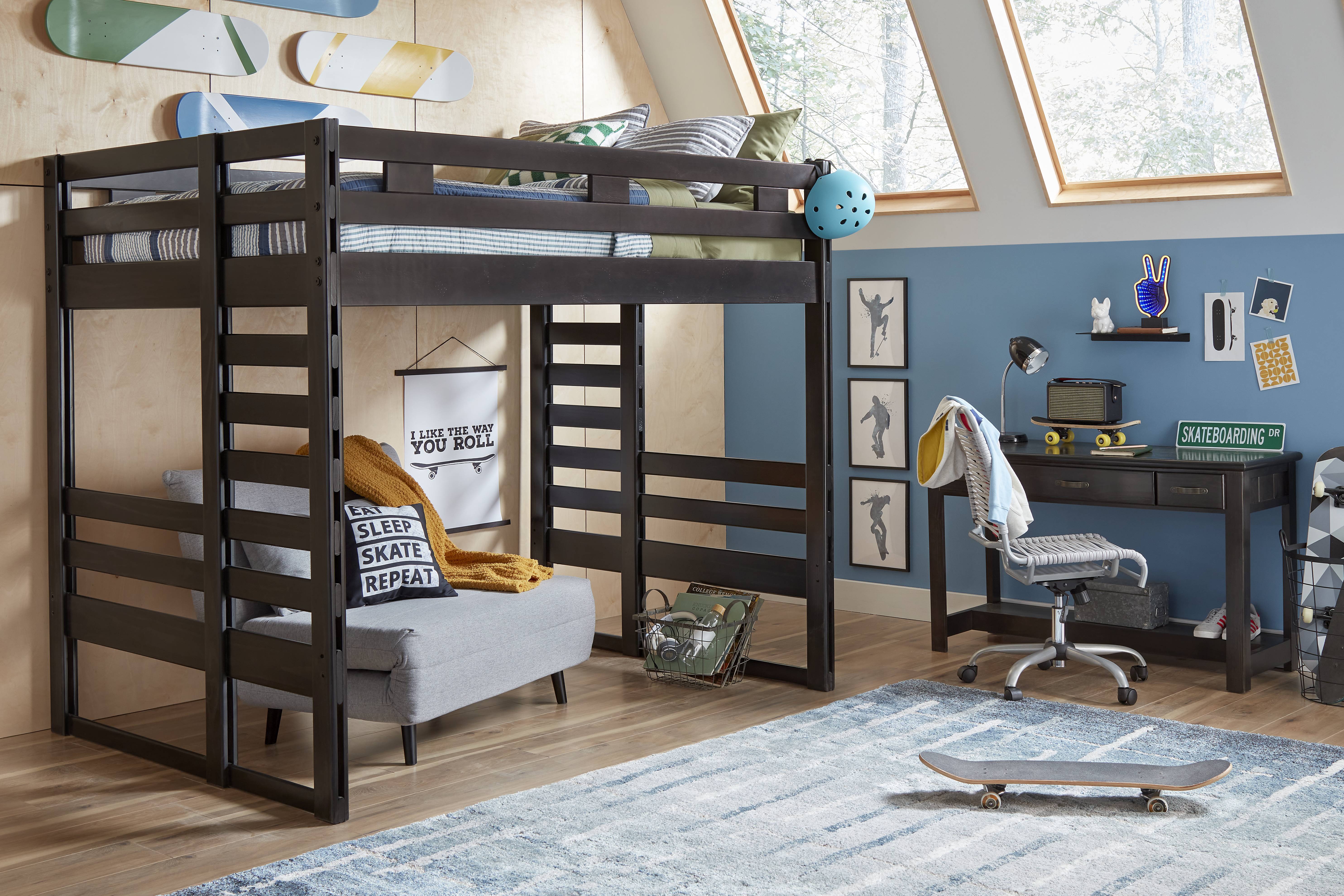 Kids Creekside 2.0 Charcoal Full Loft Bed