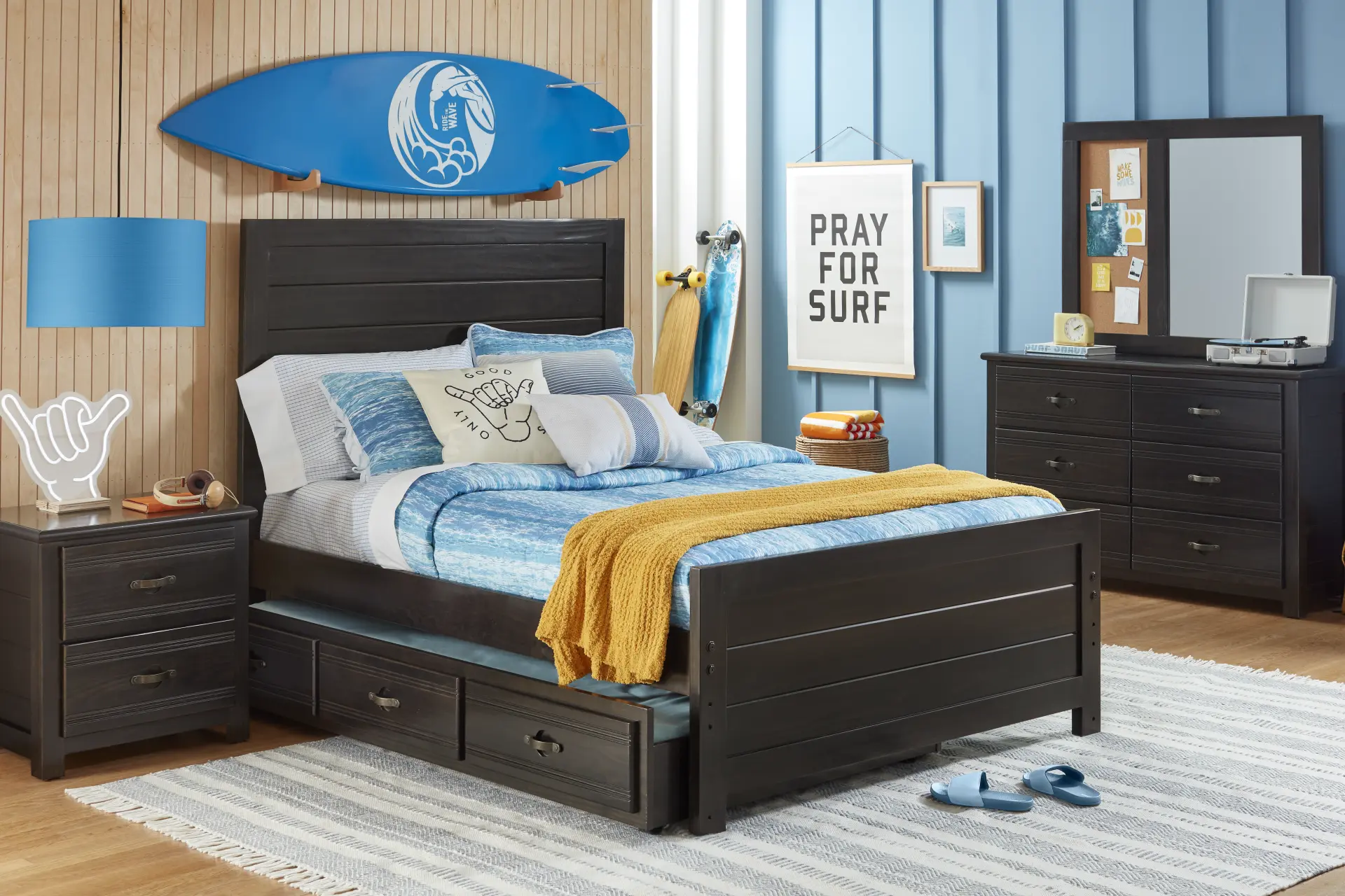 Kids Creekside 3.0 Charcoal Full Panel Bedroom