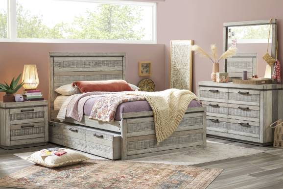 Kids Westover Hills Jr. Gray Full Panel Bed