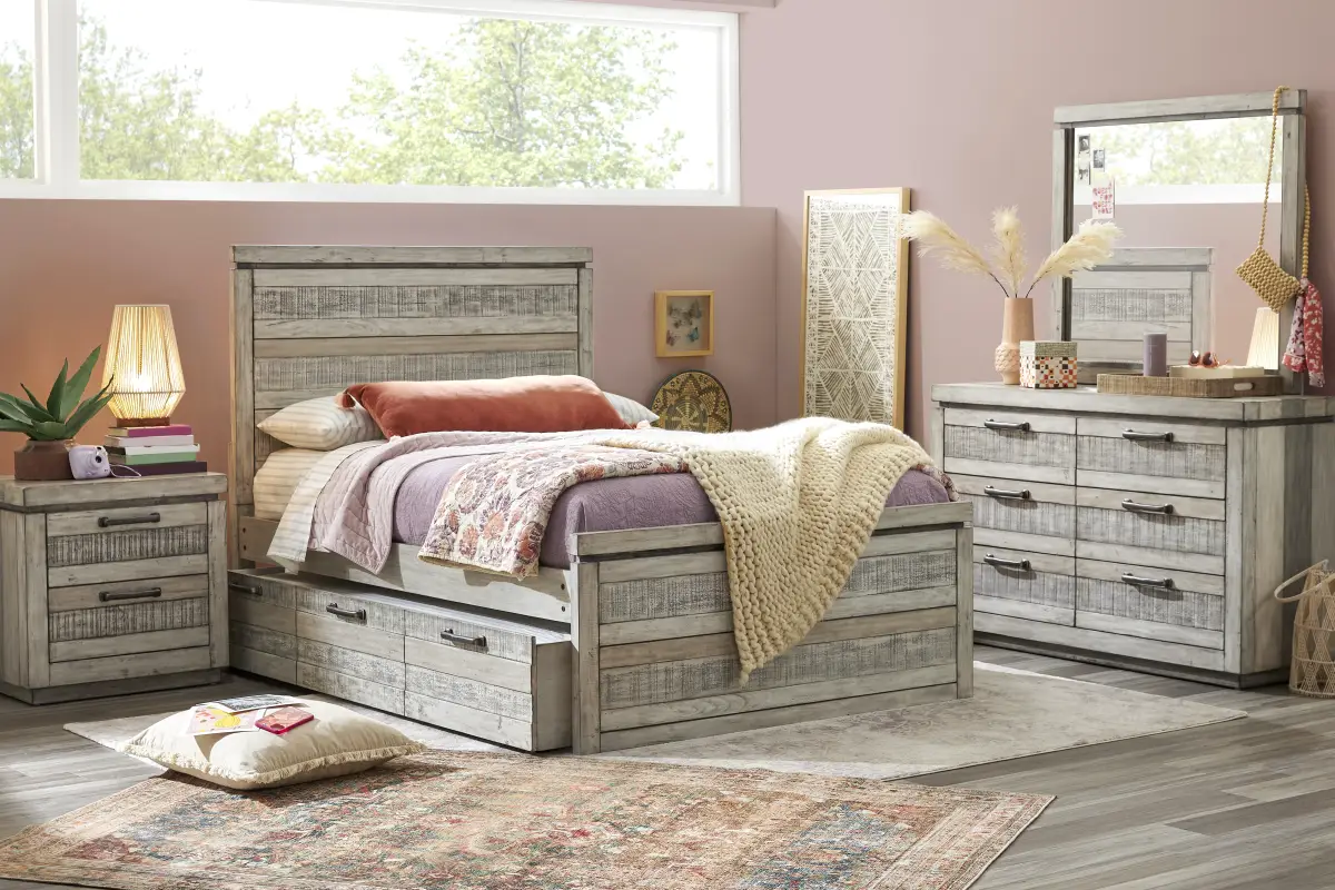 Kids Westover Hills Jr Gray Full Panel Bedroom
