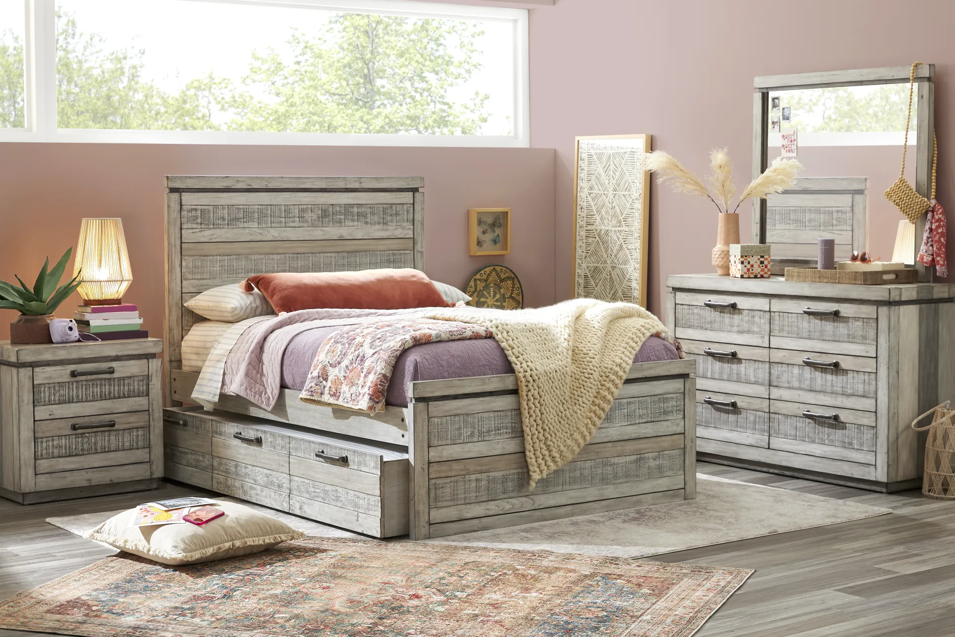 Kids Westover Hills Jr Gray Full Panel Bed - Image 1