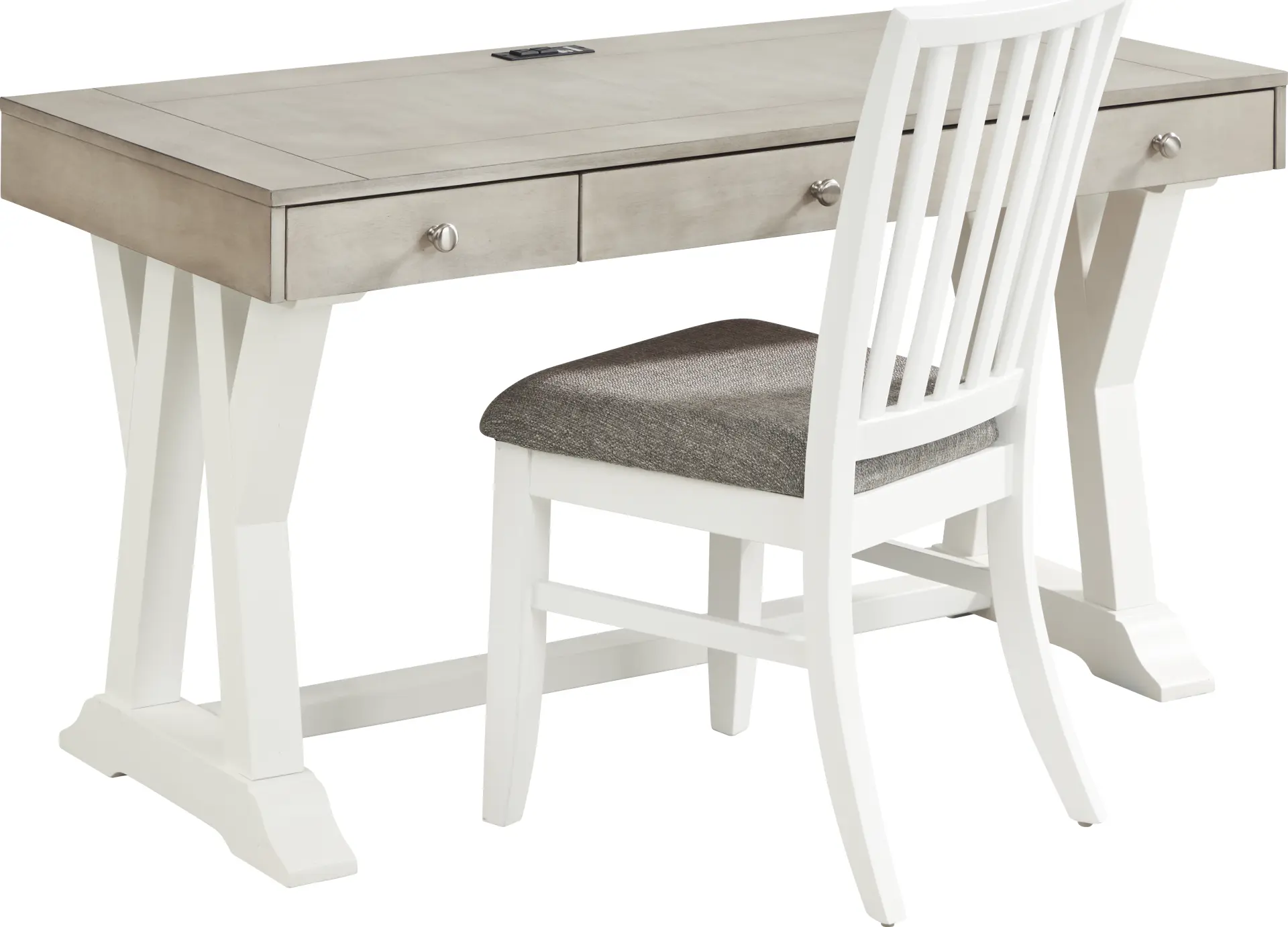 Hilton Head White Desk with Chair