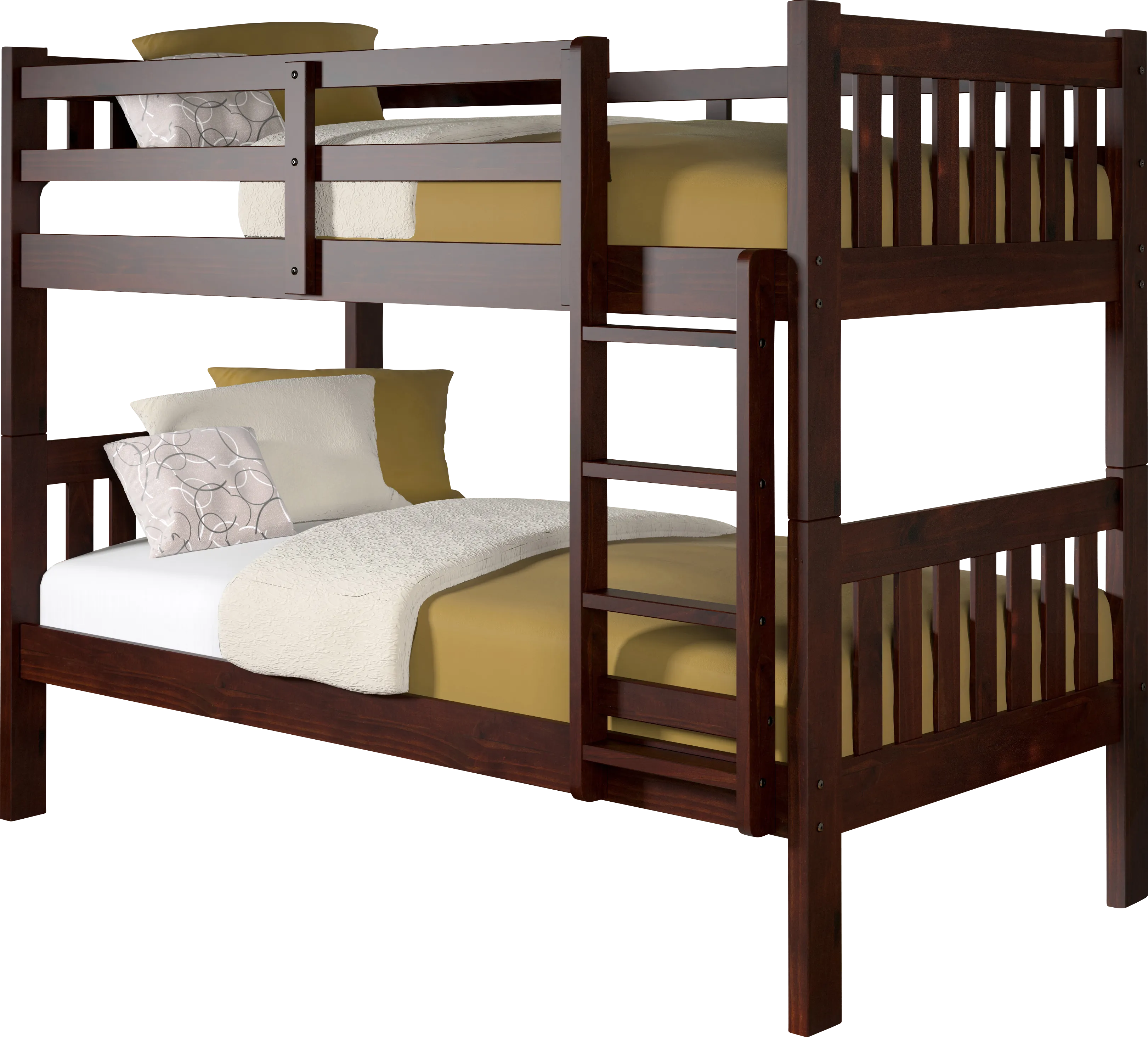 Cormac Brown Twin/Twin Bunk Bed - Thumbnail - Image 1