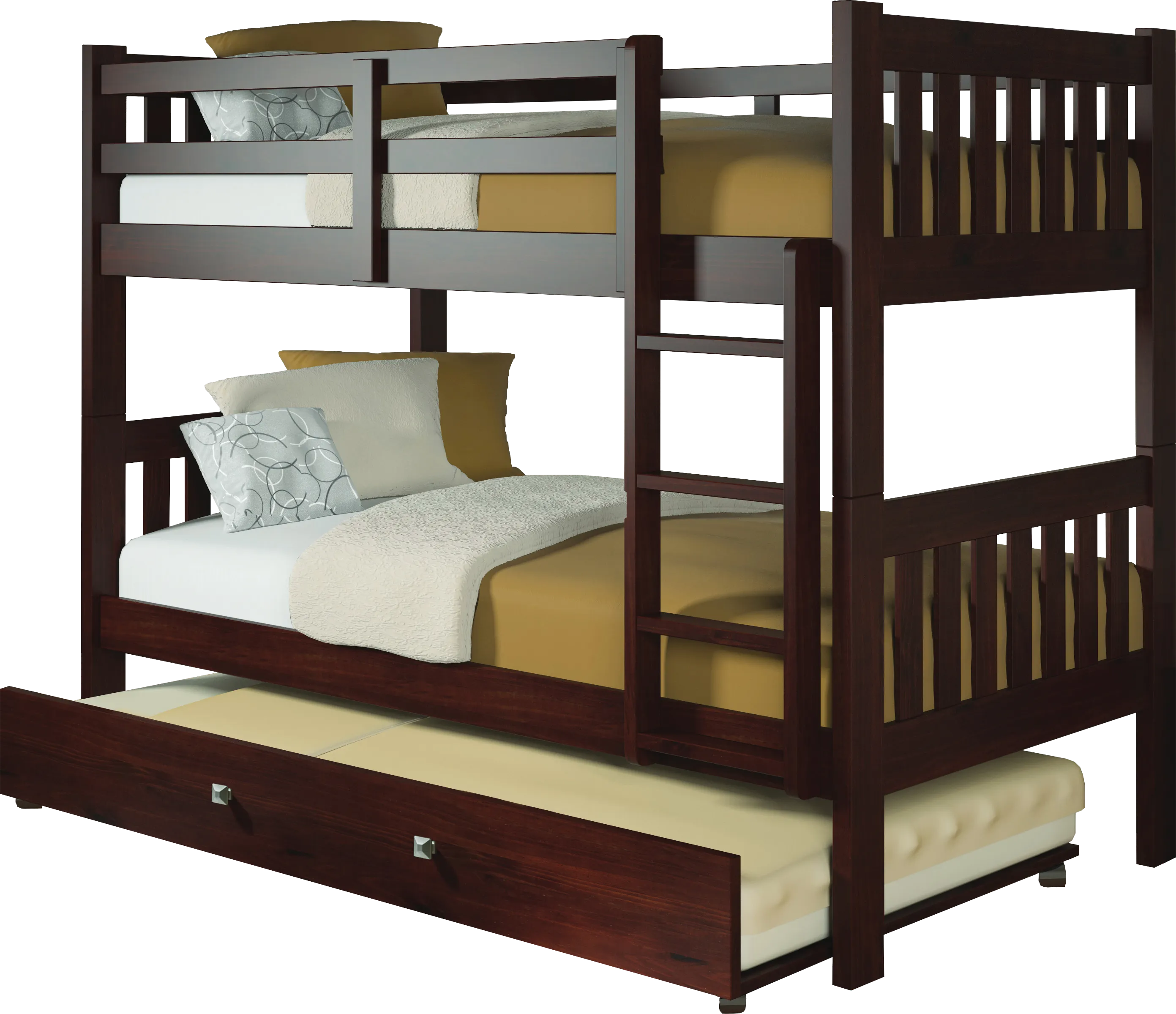 Cormac Brown Twin/Twin Step Bunk Bed - Thumbnail - Image 1