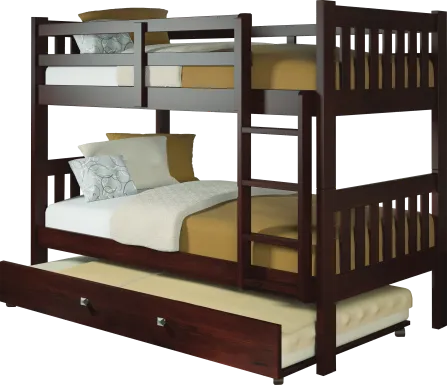 Cormac Brown Twin/Twin Step Bunk Bed