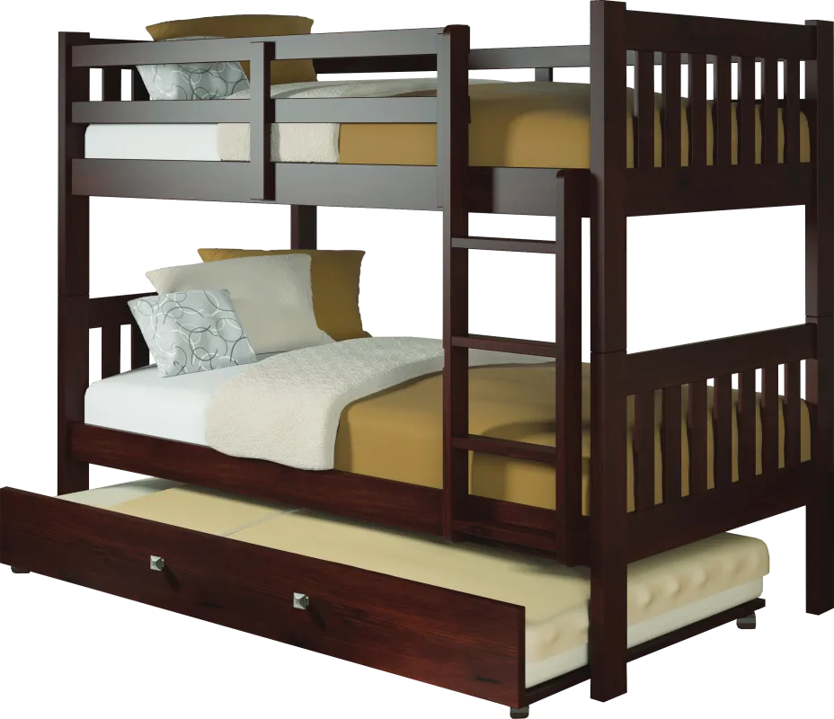 Cormac Brown Twin/Twin Step Bunk Bed