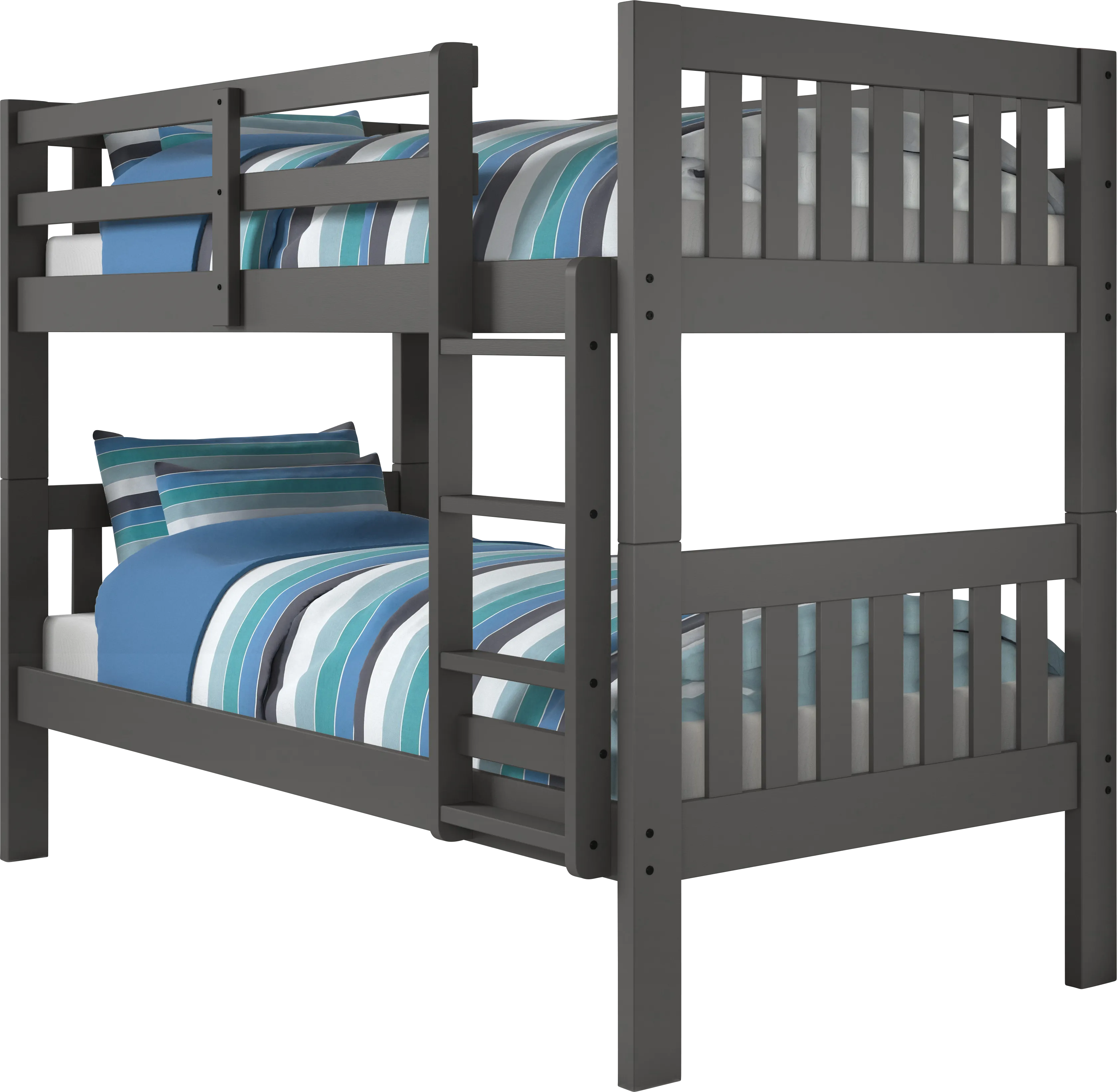 Dashill Gray Twin/Twin Bunk Bed - Thumbnail - Image 1