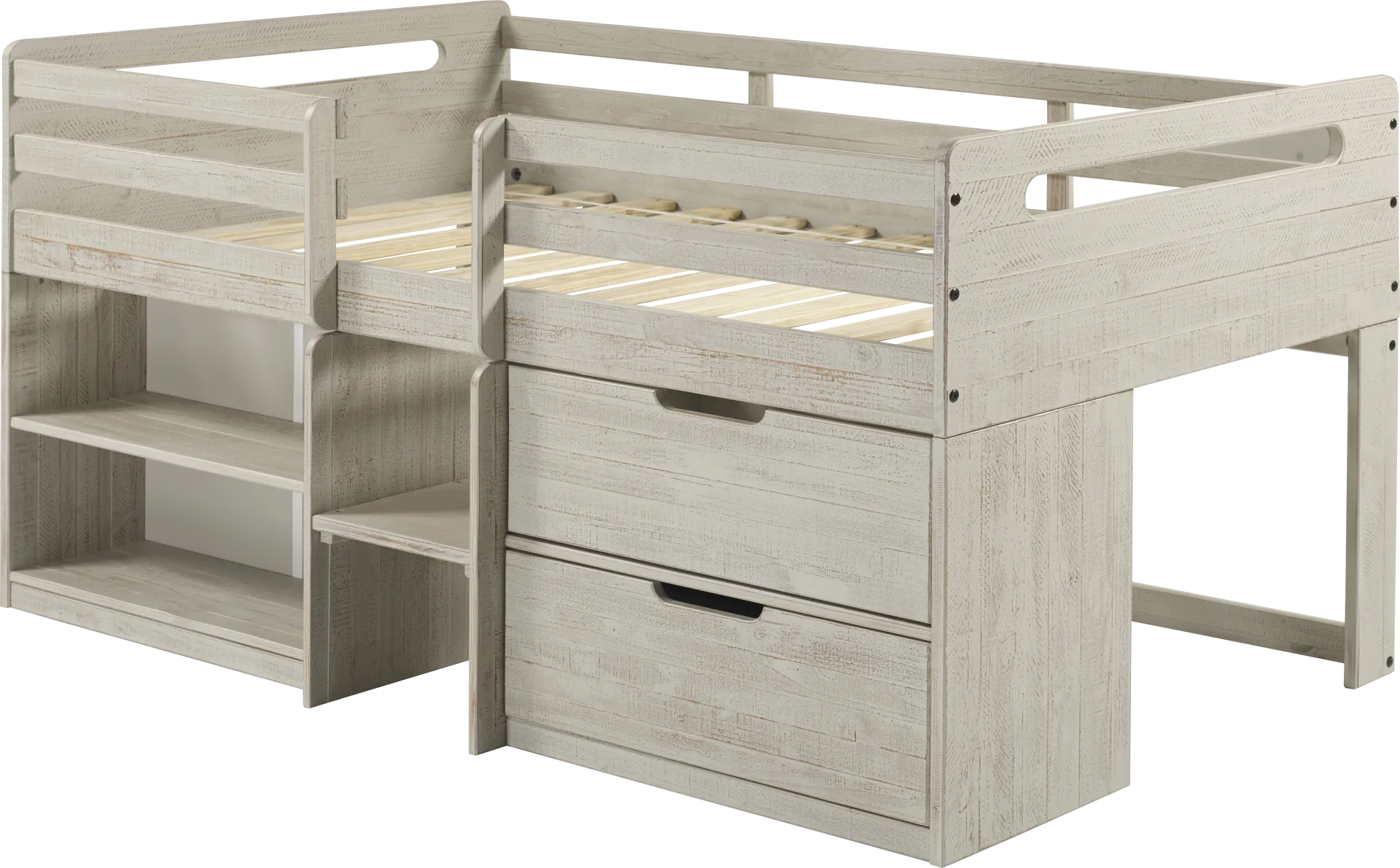 Blanchard Gray Twin Low Loft Bed - Image 1