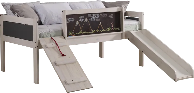 Isherwood Dark Gray Twin Low Loft Bed