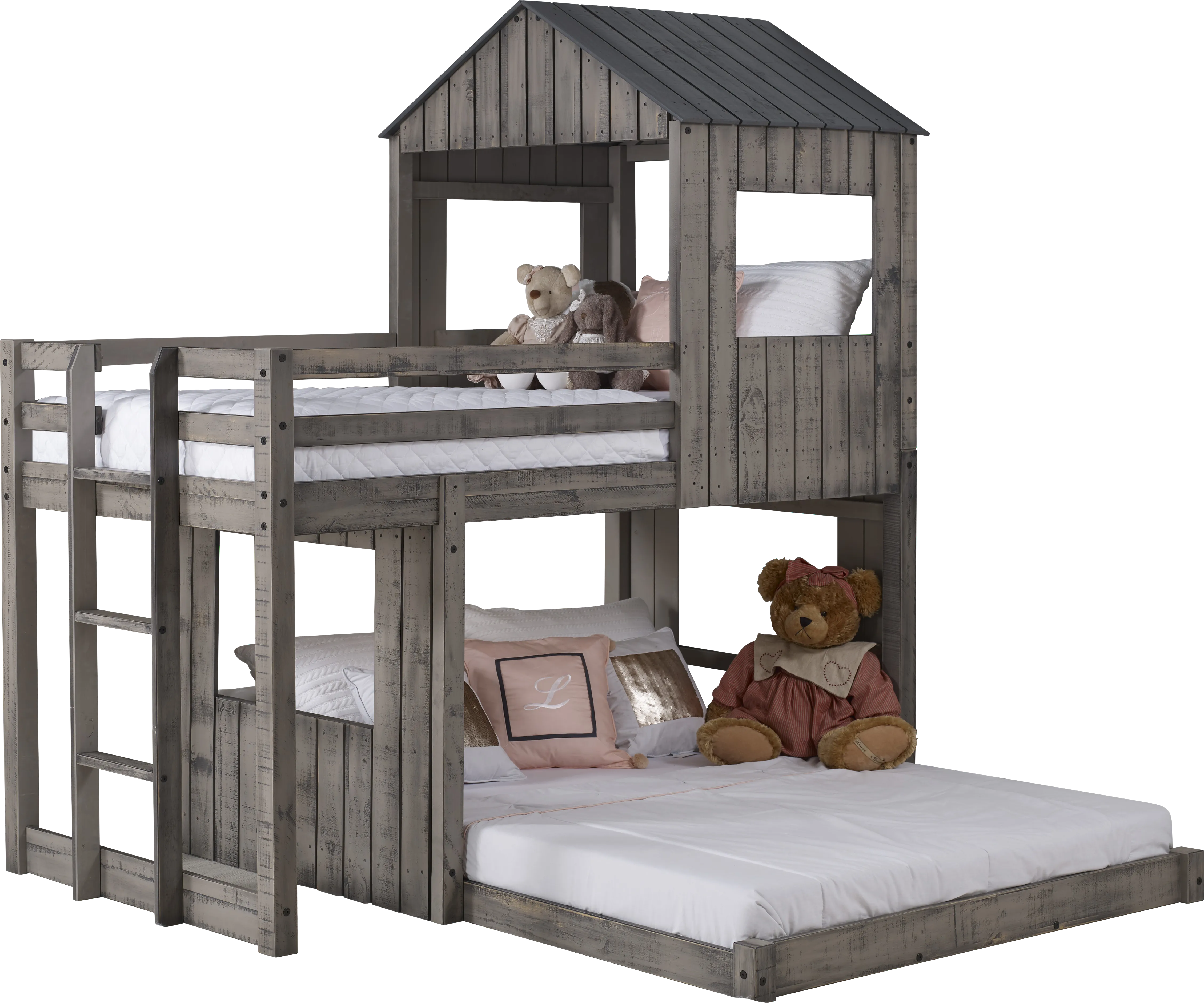 Laverock Gray Twin/Full Bunk Bed - Thumbnail - Image 1