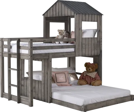 Laverock Gray Twin/Full Bunk Bed