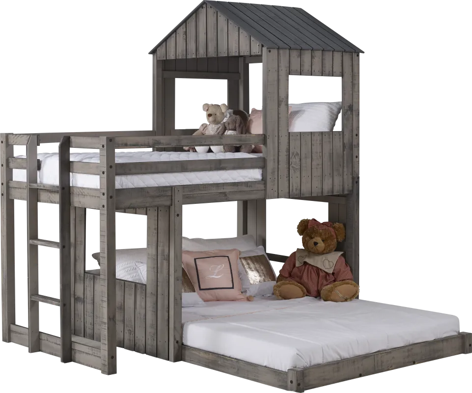 Laverock Gray Twin/Full Bunk Bed