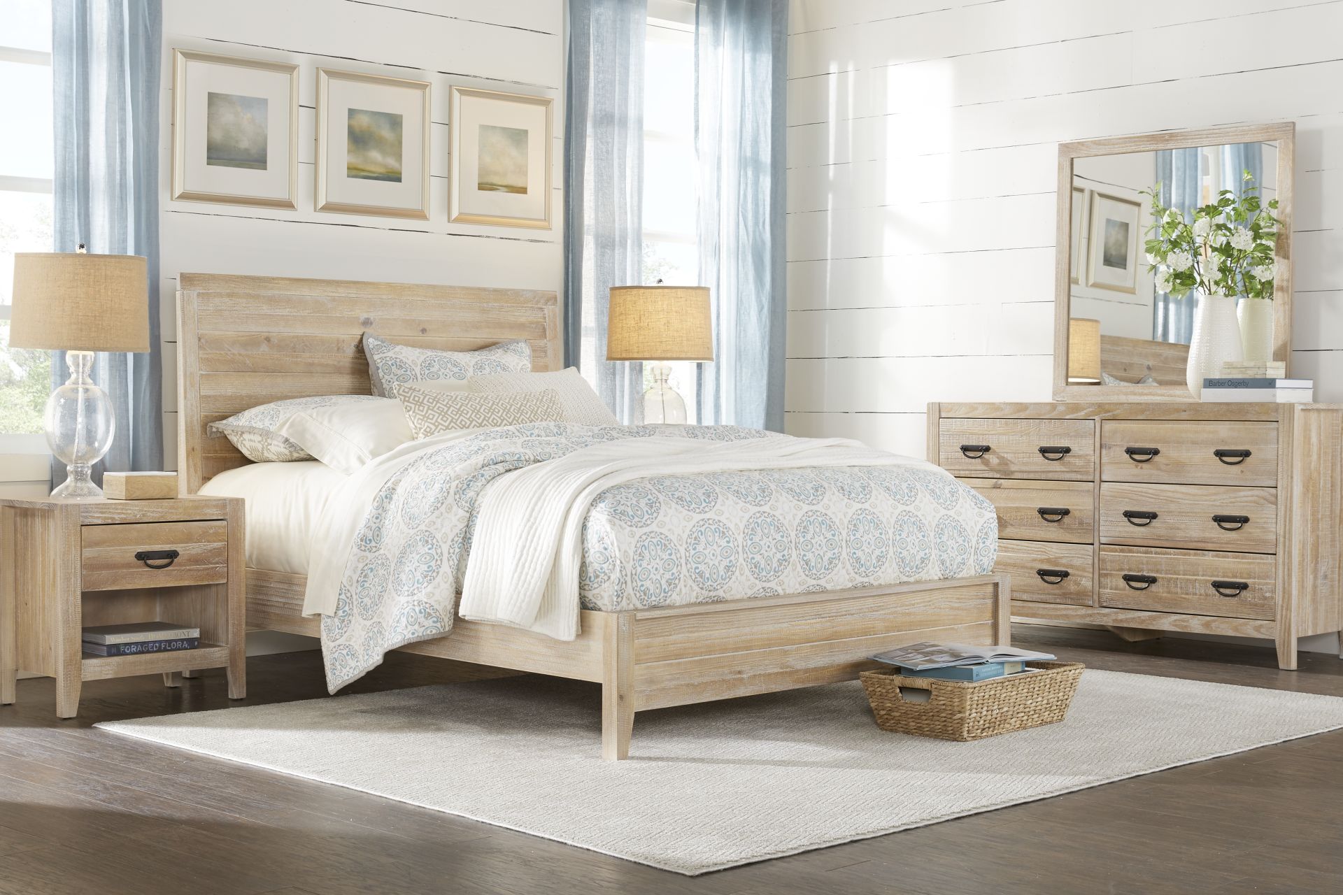 Palm Grove Toffee 5 Pc King Panel Bedroom - Image 1