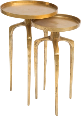 Como Gold Set of 2 Nesting Tables