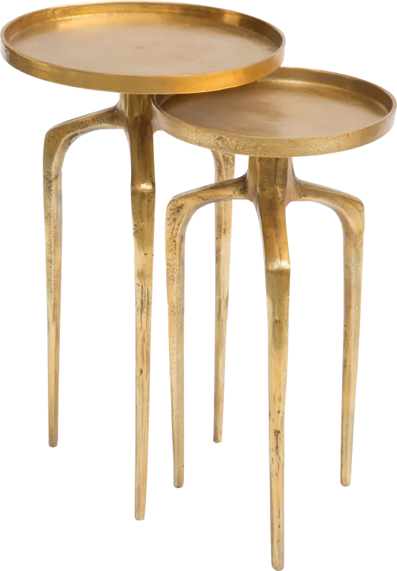 Como Gold Set of 2 Nesting Tables
