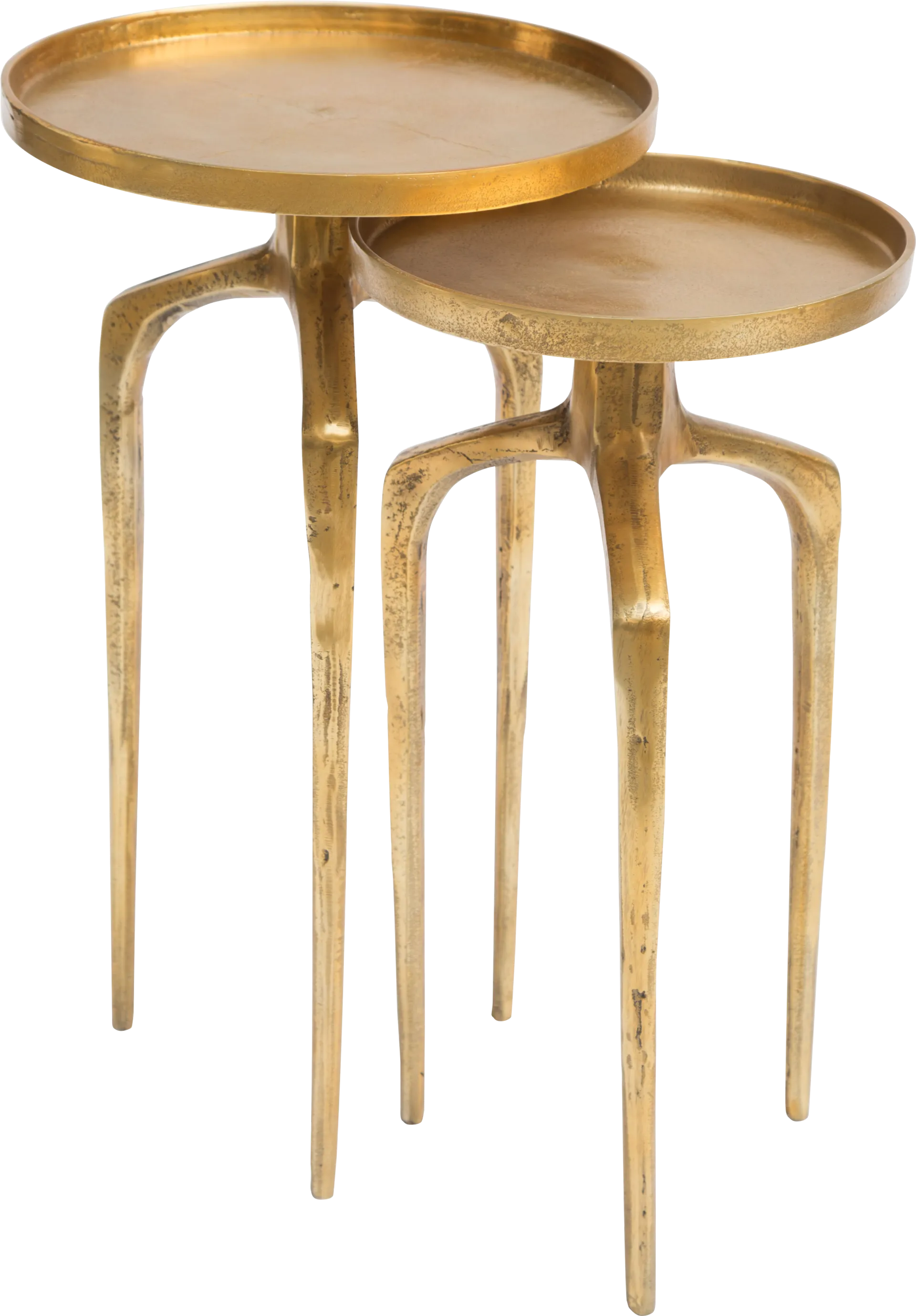 Como Gold Set of 2 Nesting Tables - Image 1