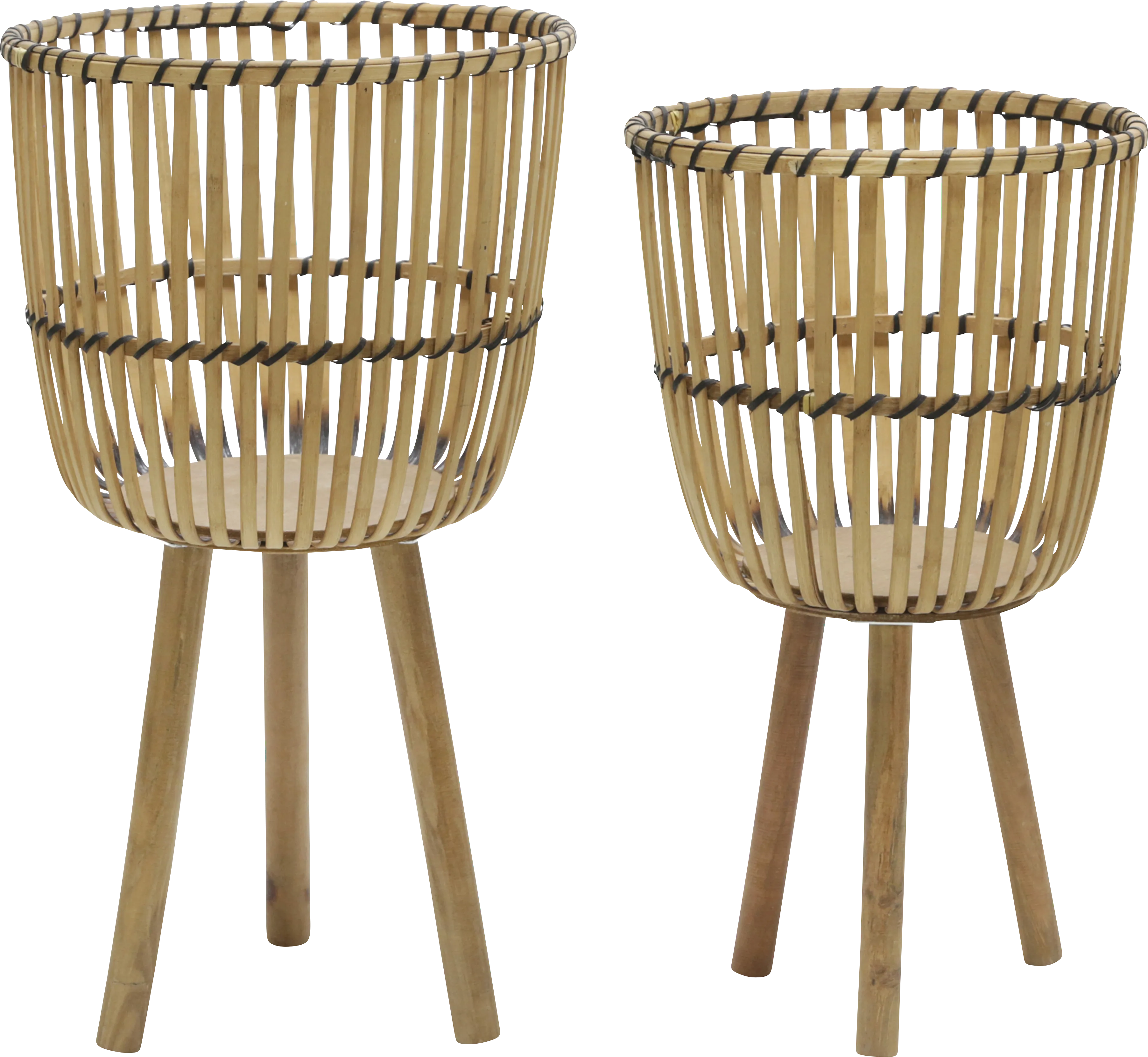 Vesstry Brown Planter, Set of 2 - Thumbnail - Image 1