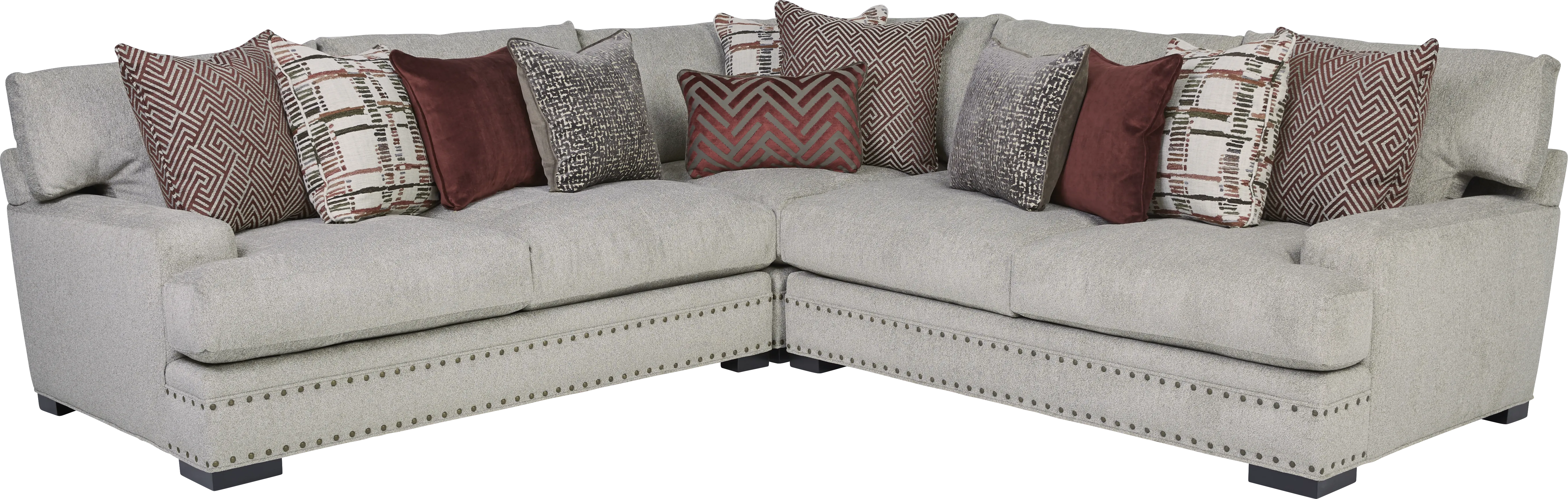 Cindy Crawford Home Tribeca Loft Beige 4 Pc Sectional Living Room - Thumbnail - Image 2